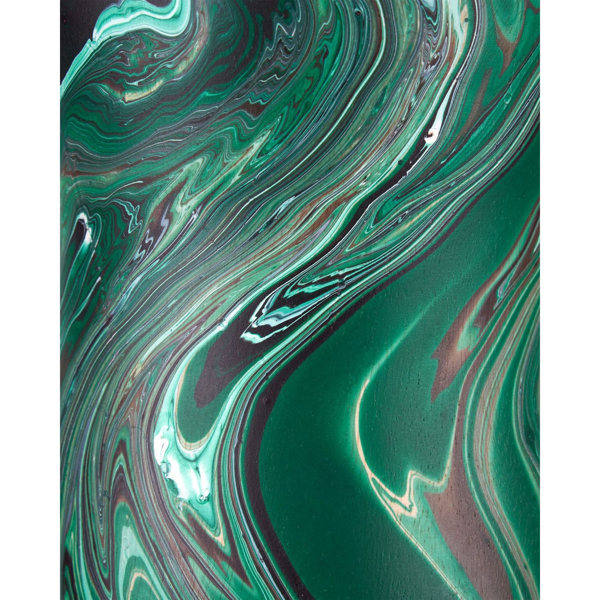 Currey and Company 1200-1116 Tamarind Vase in Marbleized Dark Green