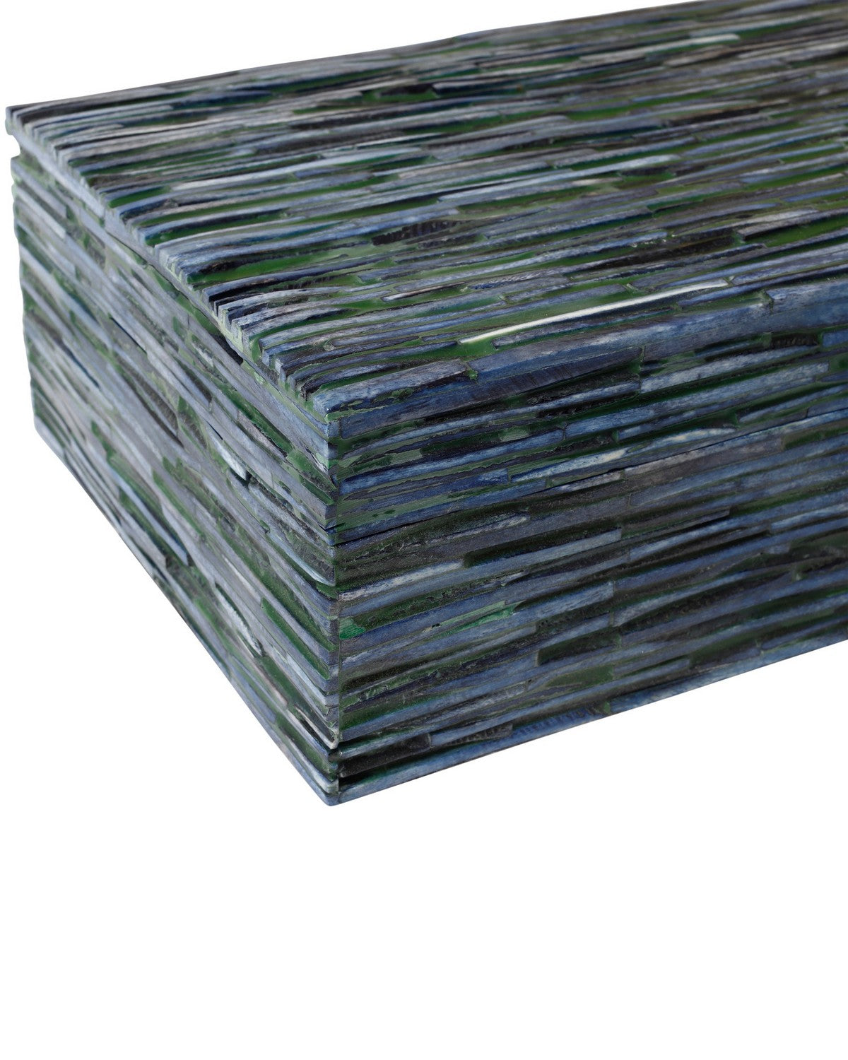 Currey and Company 1200-1121 Perseus Box Set of 2 in Green/Blue