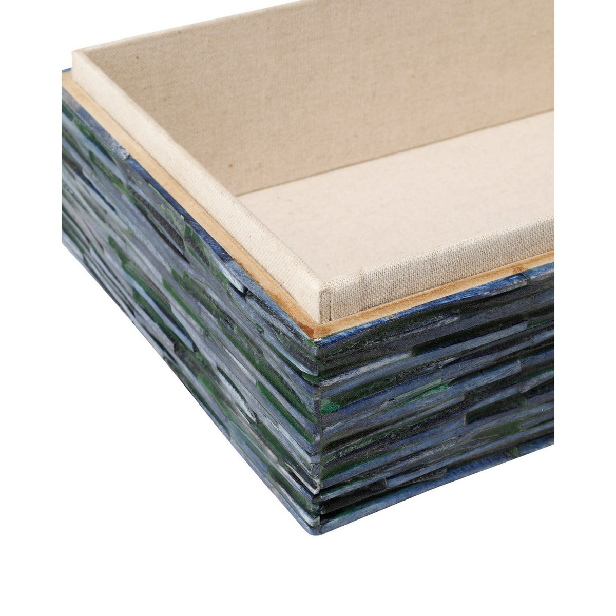 Currey and Company 1200-1121 Perseus Box Set of 2 in Green/Blue