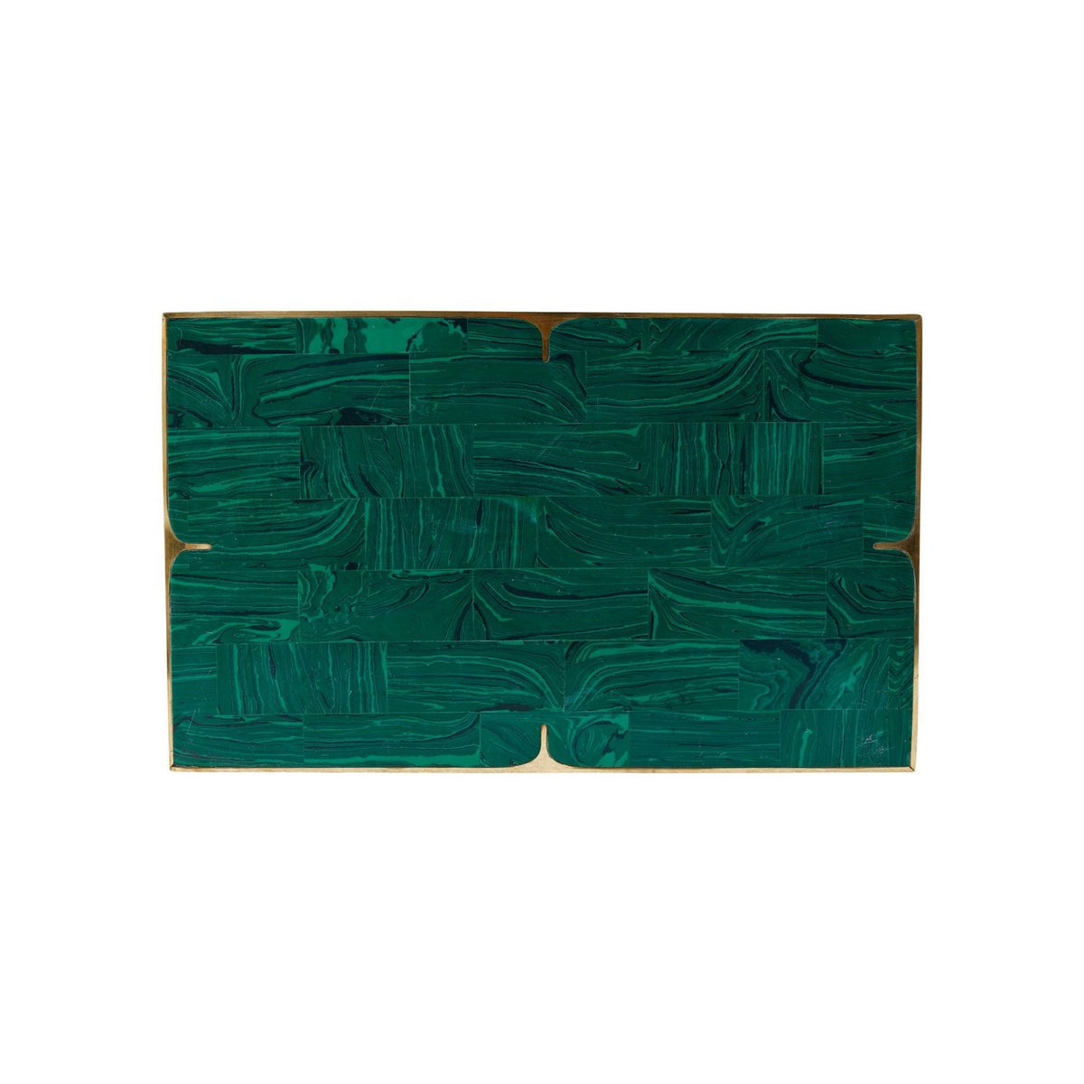 Currey and Company 1200-1122 Orin Box Set of 2 in Green/Brushed Brass