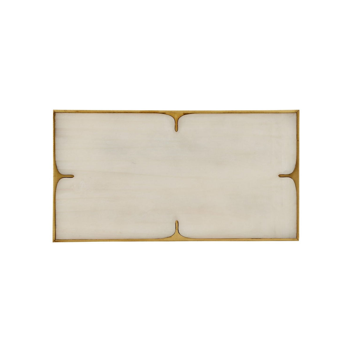 Currey and Company 1200-1123 Orin Box Set of 2 in Ivory/Brushed Brass