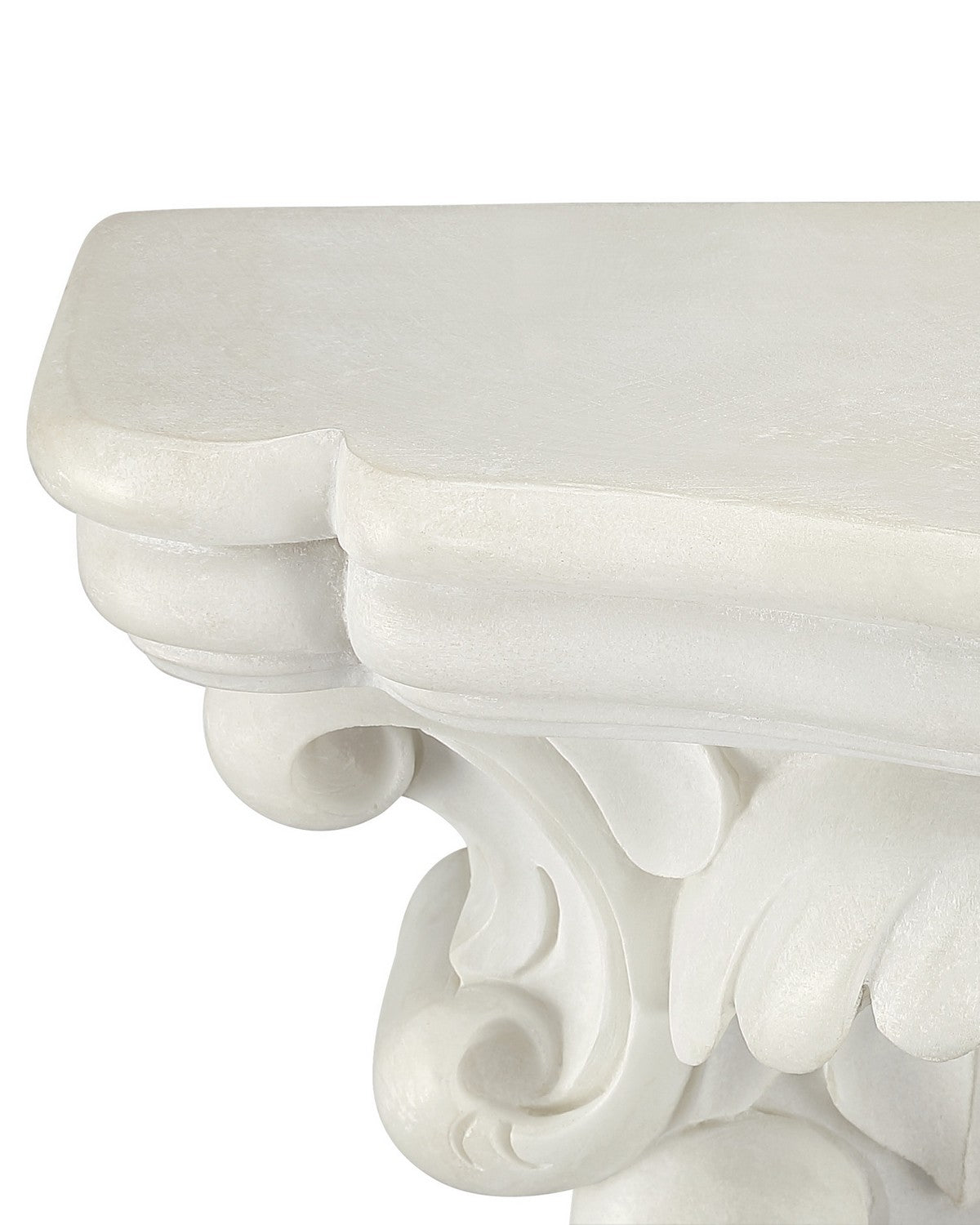 Currey and Company 1200-1155 Acanthus Wall Shelf in Antique Off-White