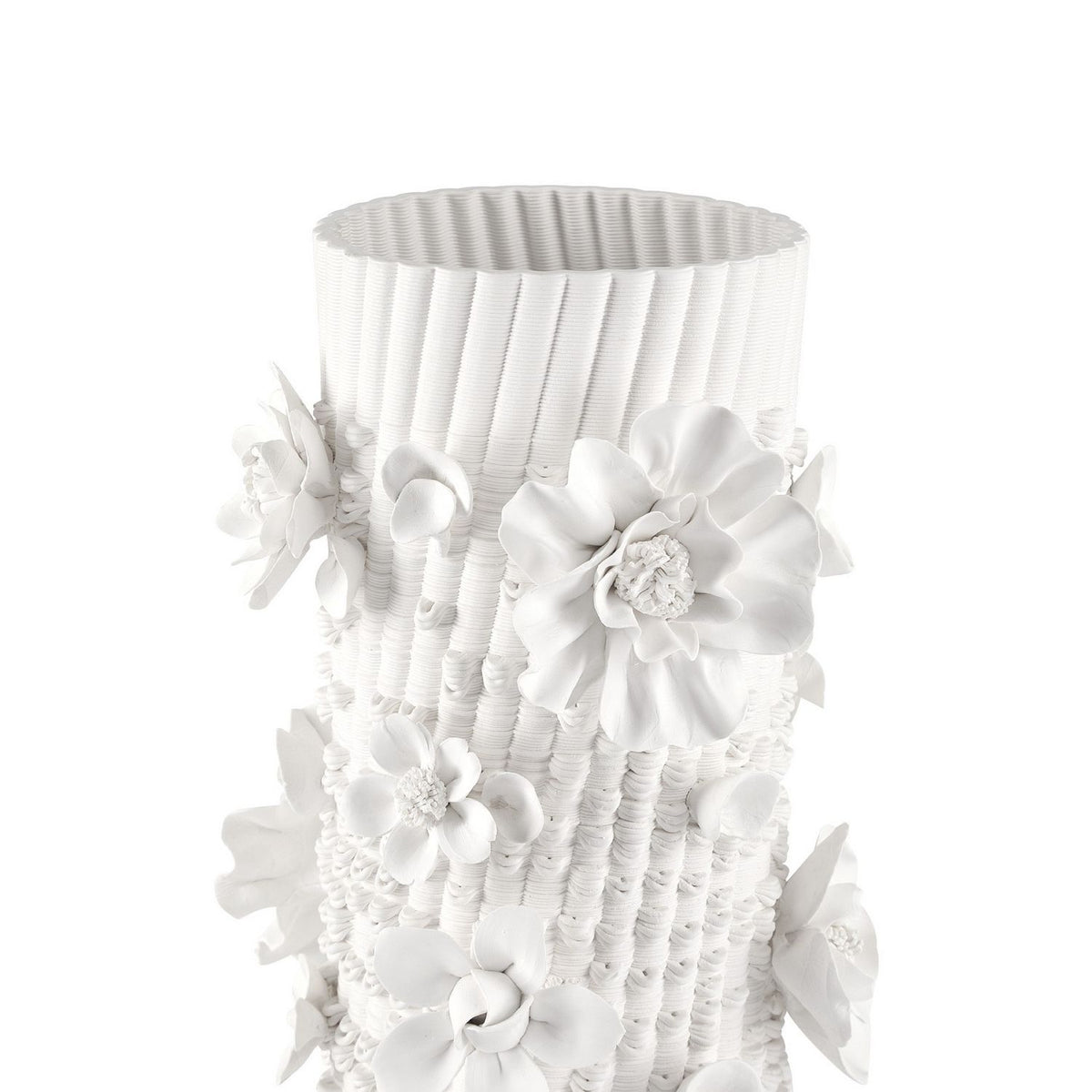Currey and Company 1200-1167 Sylva Vase in White