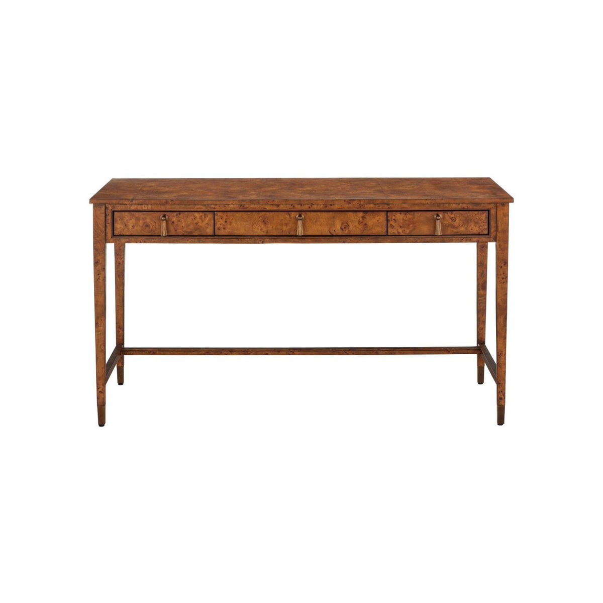 Currey and Company 3000-0343 Evie Writing Desk in Mappa Burl/Brass