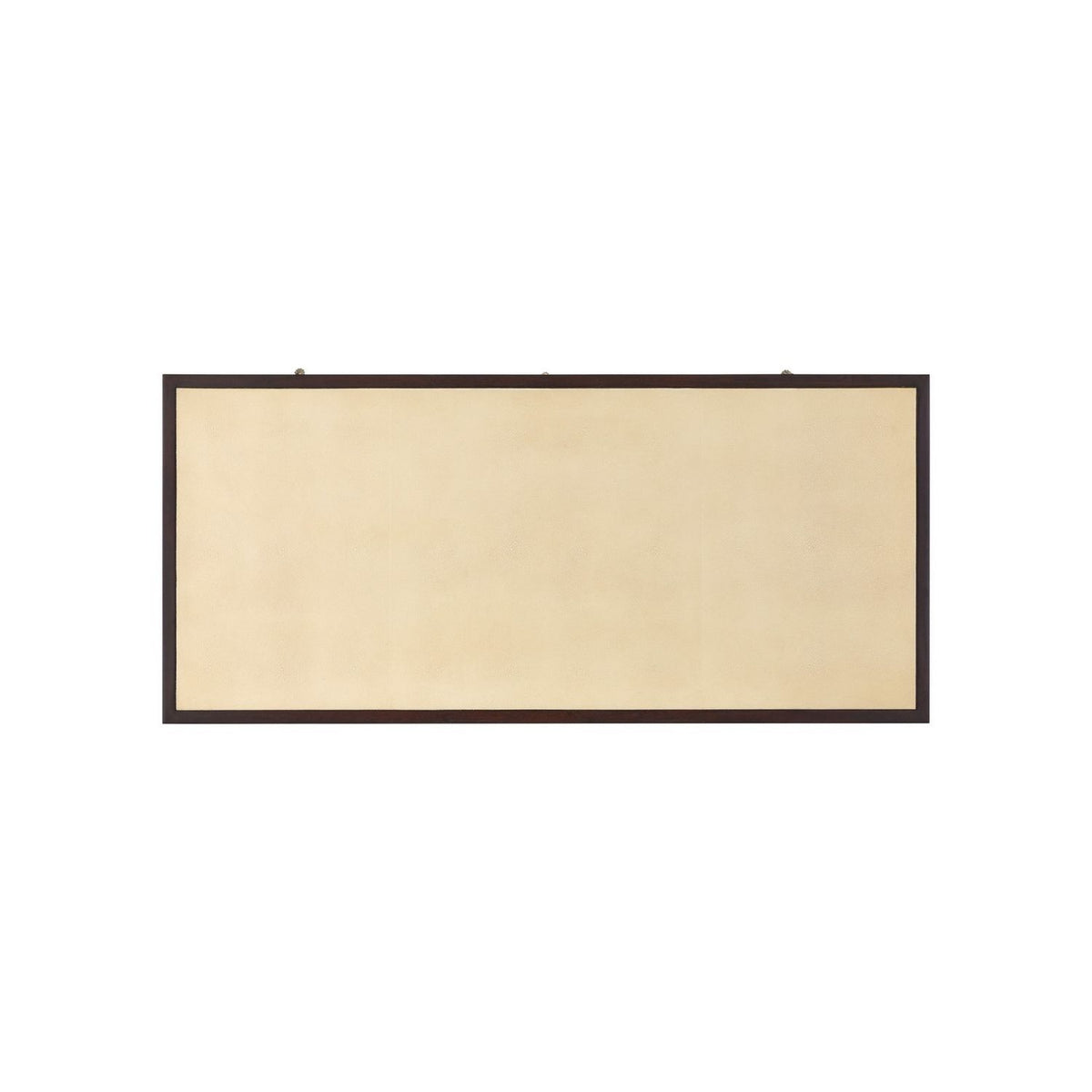 Currey and Company 3000-0344 Evie Writing Desk in Ivory/Dark Walnut/Brass