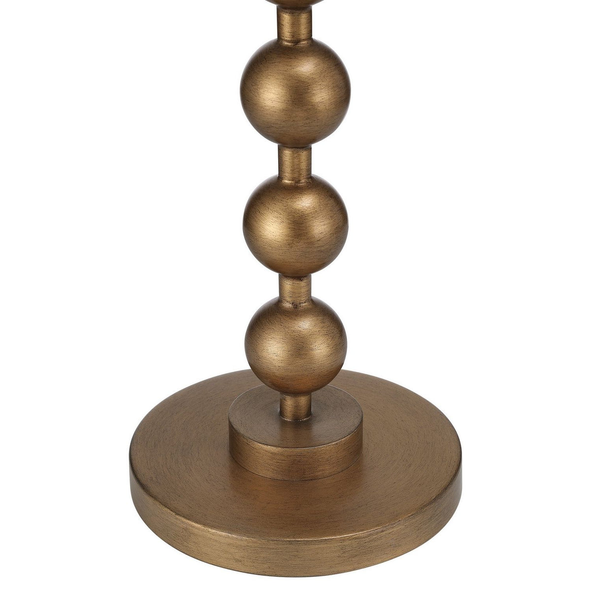 Currey and Company 4000-0259 Quatrefoil Accent Table in Green/Brass