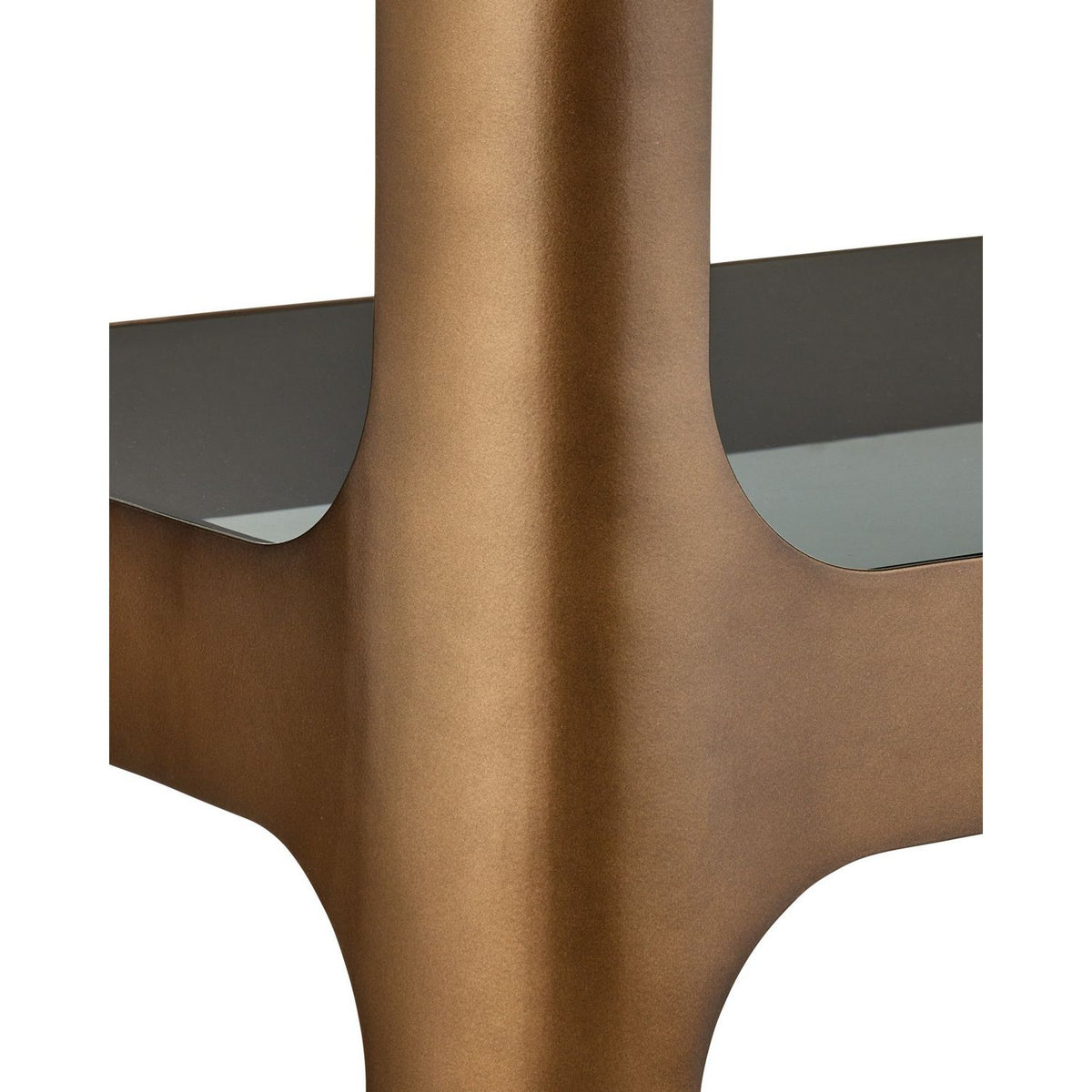 Currey and Company 4000-0261 Scaffale Etagere in Smoke Gold/Smoke