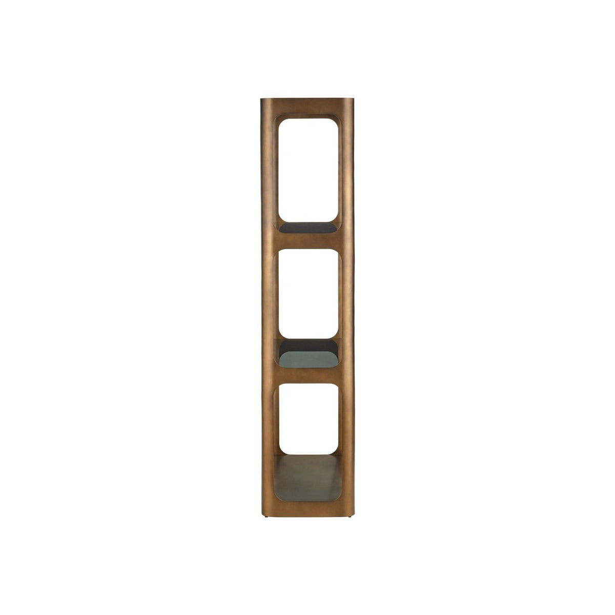 Currey and Company 4000-0261 Scaffale Etagere in Smoke Gold/Smoke