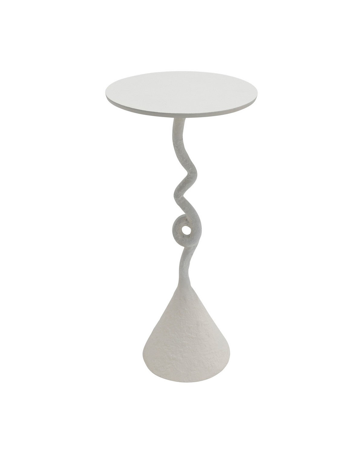 Currey and Company 4000-0263 Cauda Drinks Table in White
