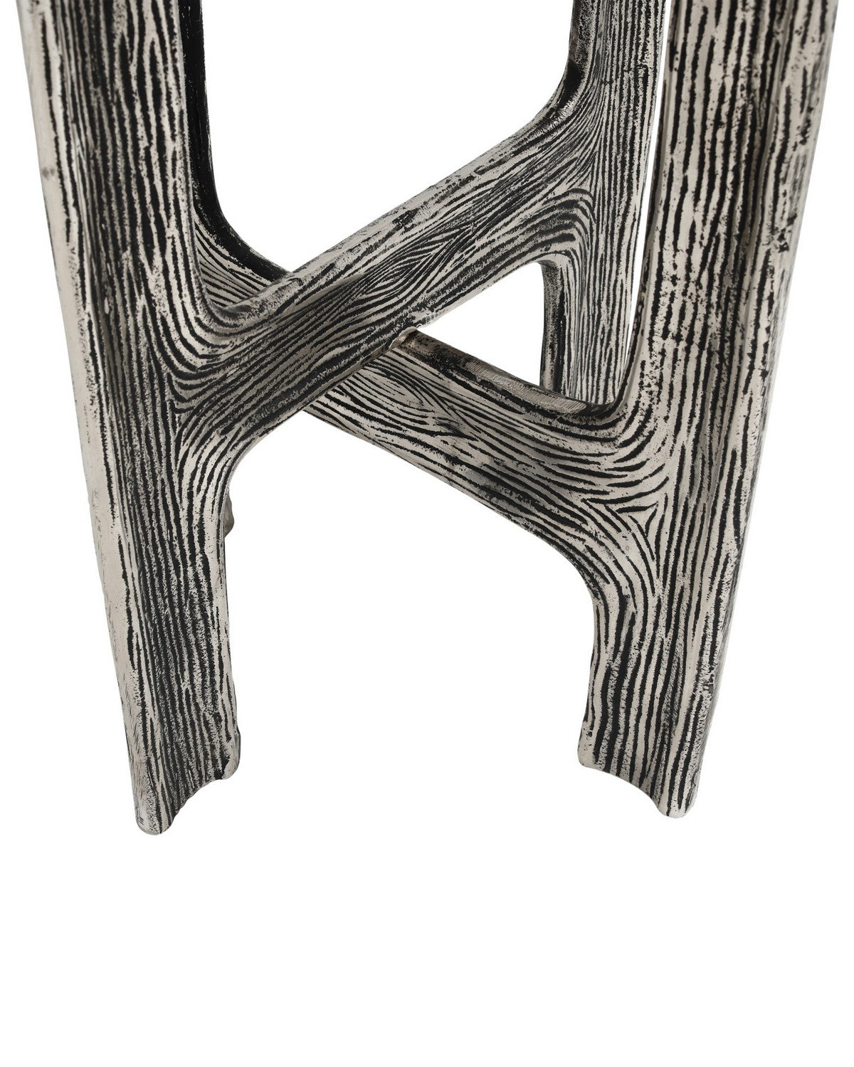 Currey and Company 4000-0265 Structure Accent Table in Antique Nickel