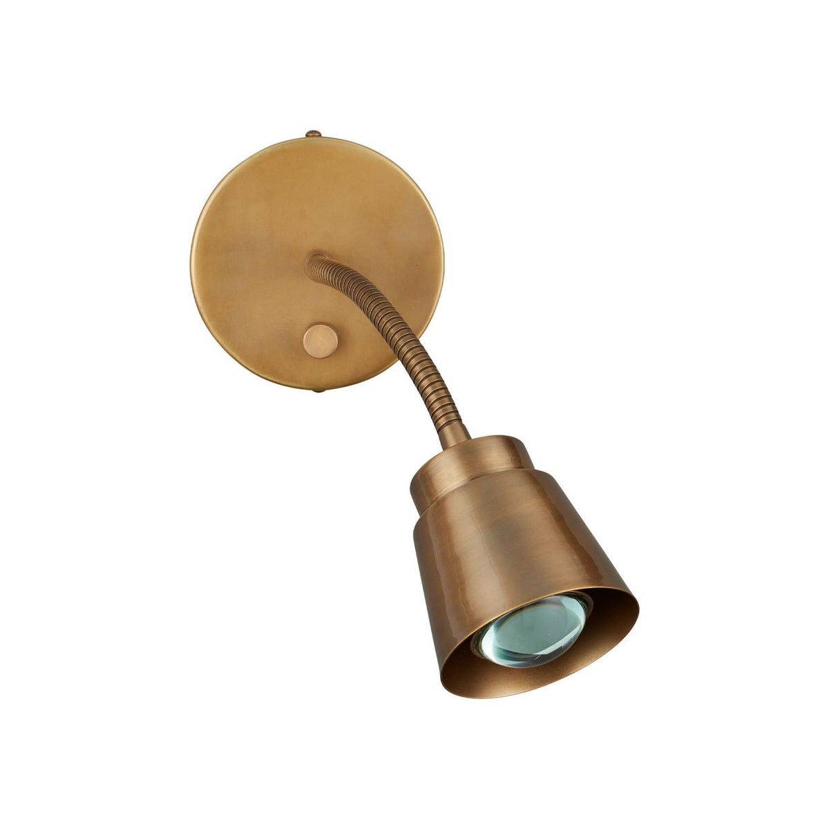 Currey and Company 5000-0313 Wilbaux Wall Sconce in Antique Brass
