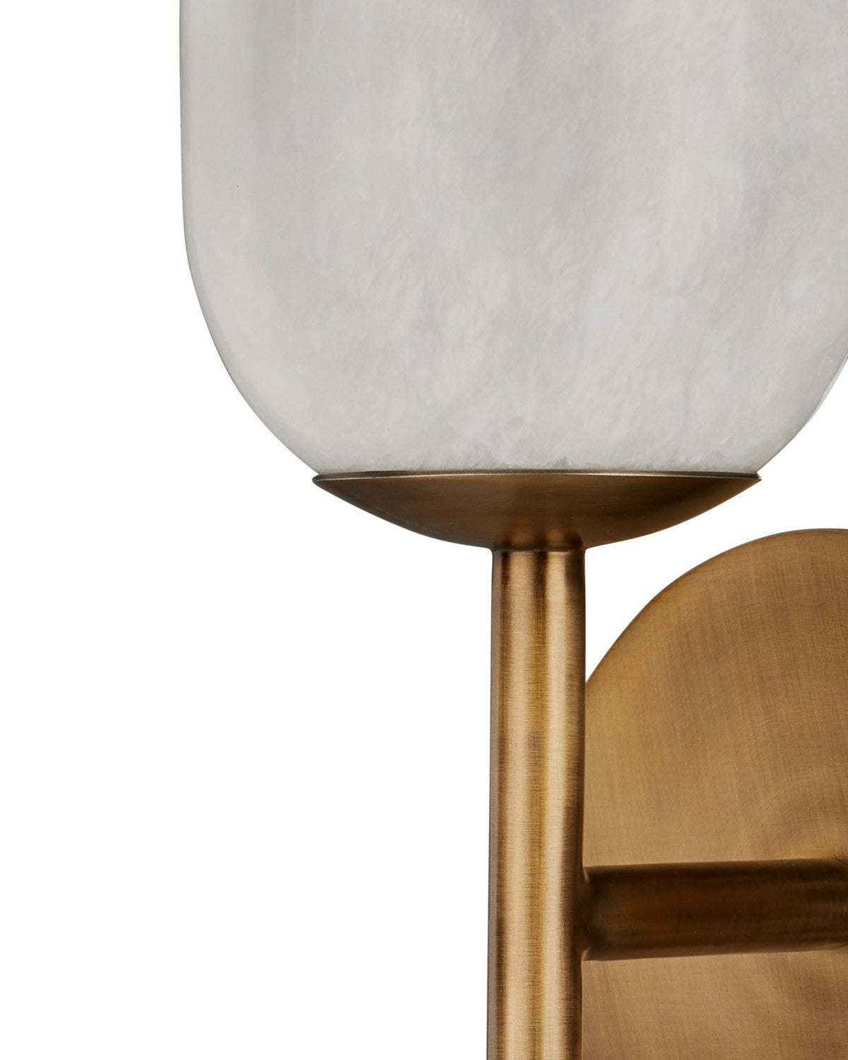 Currey and Company 5800-0082 Belmont Wall Sconce in Natural/Antique Brass