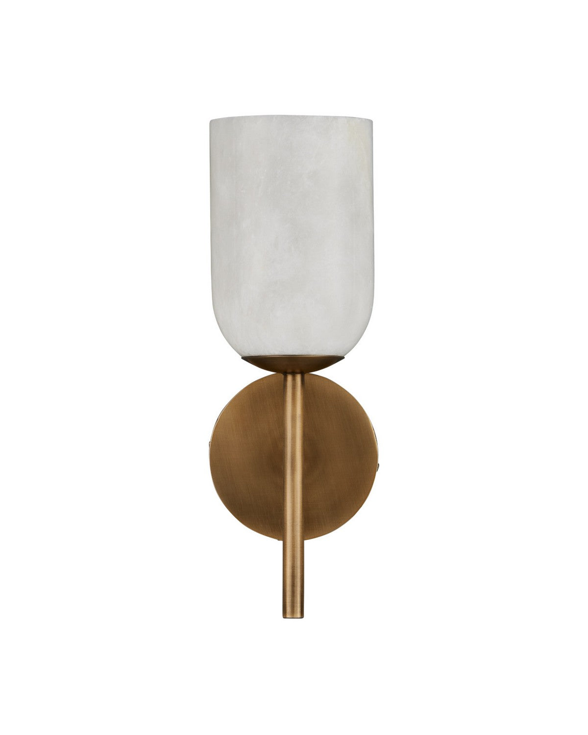 Currey and Company 5800-0082 Belmont Wall Sconce in Natural/Antique Brass