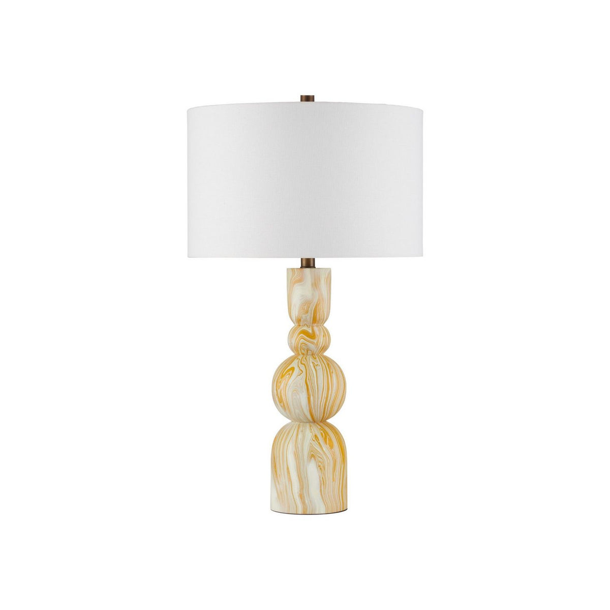 Currey and Company 6000-1086 Chawton Table Lamp in Marbleized Yellow
