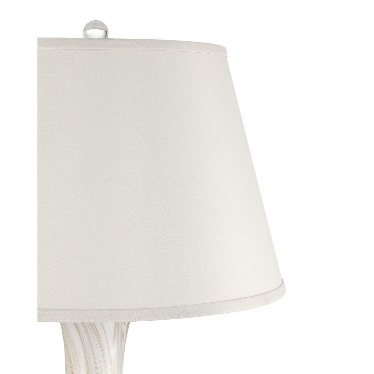 Currey and Company 6000-1102 Penna Table Lamp in Light Gray/Off-White