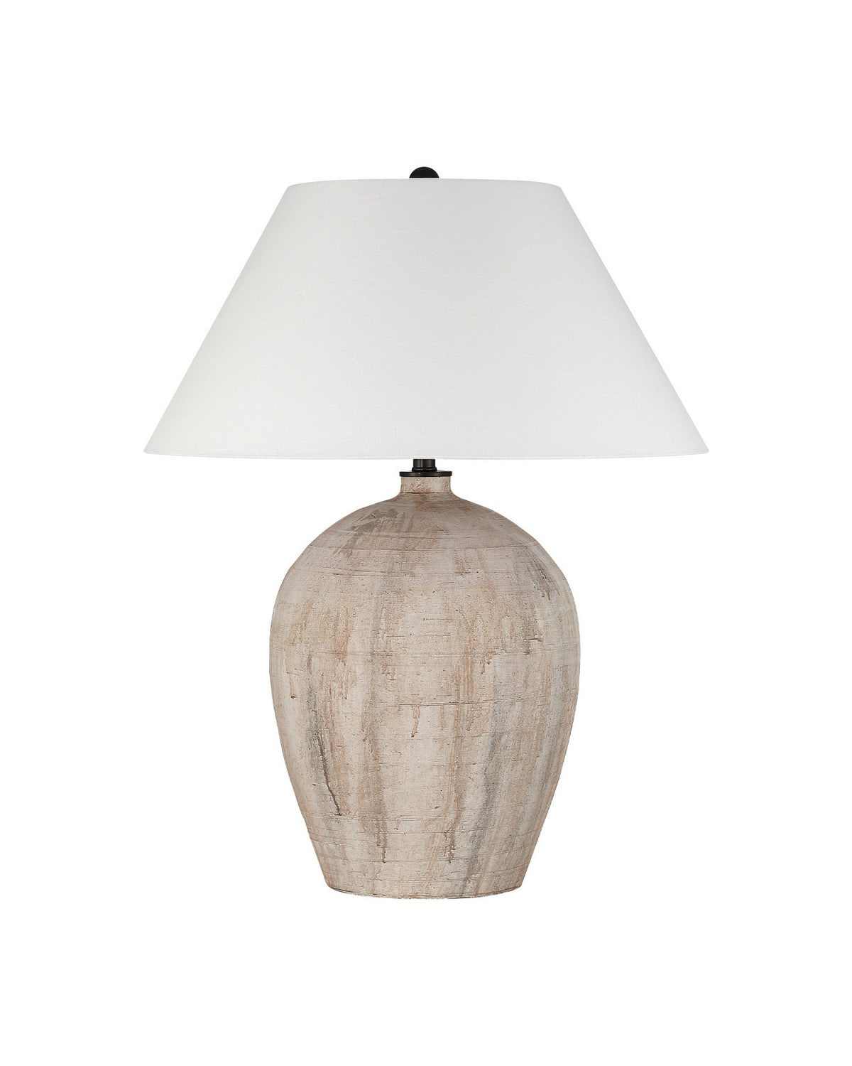 Currey and Company 6000-1111 Fresco Table Lamp in Beige/Brown