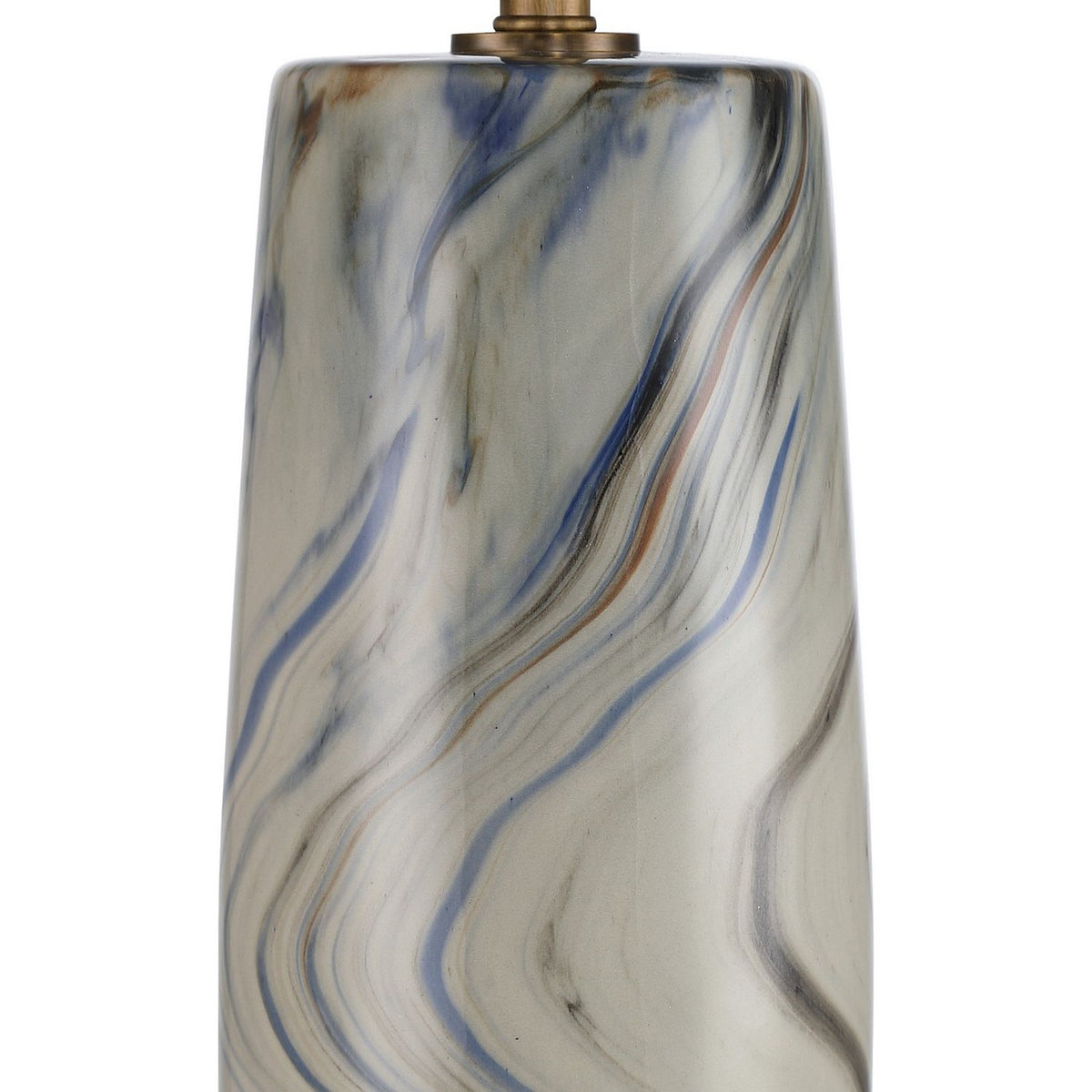Currey and Company 6000-1112 Rivulet Table Lamp in Marbleized Gray