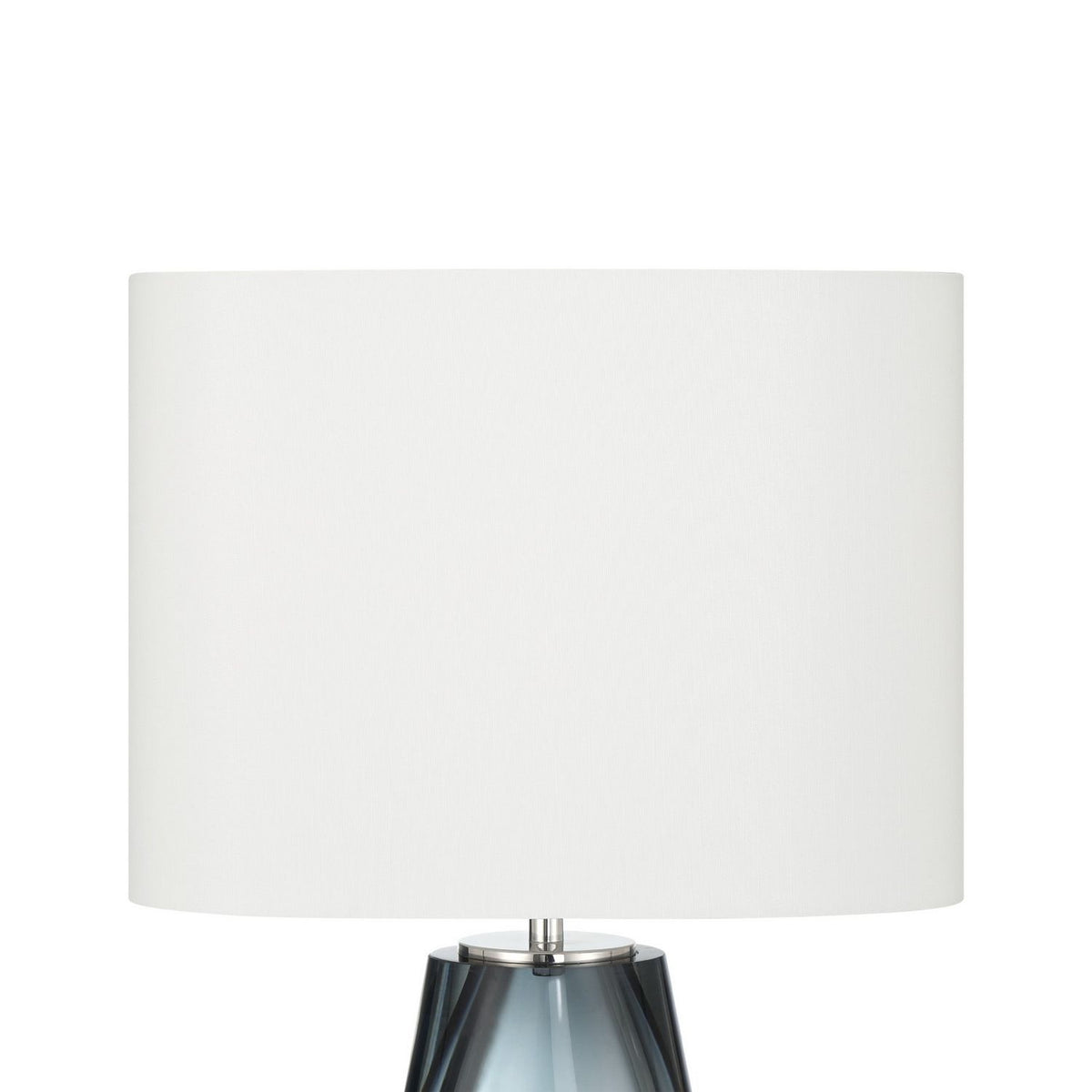 Currey and Company 6700-0024 Danza Cordless Table Lamp in Blue/Clear/Polished Nickel