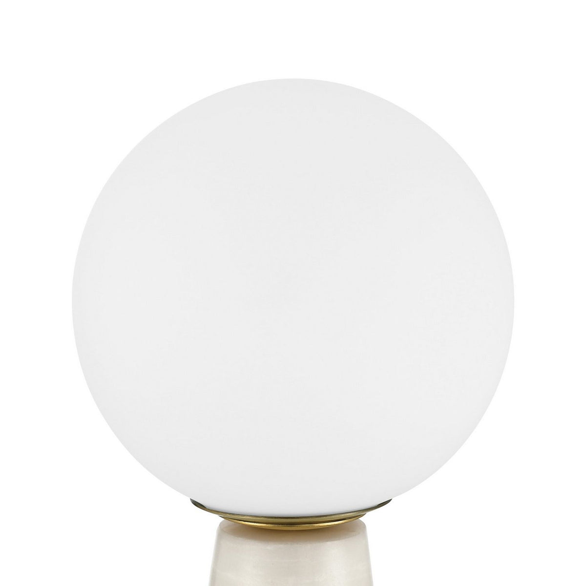 Currey and Company 6700-0027 Wayfinder Cordless Table Lamp in White/Opaque