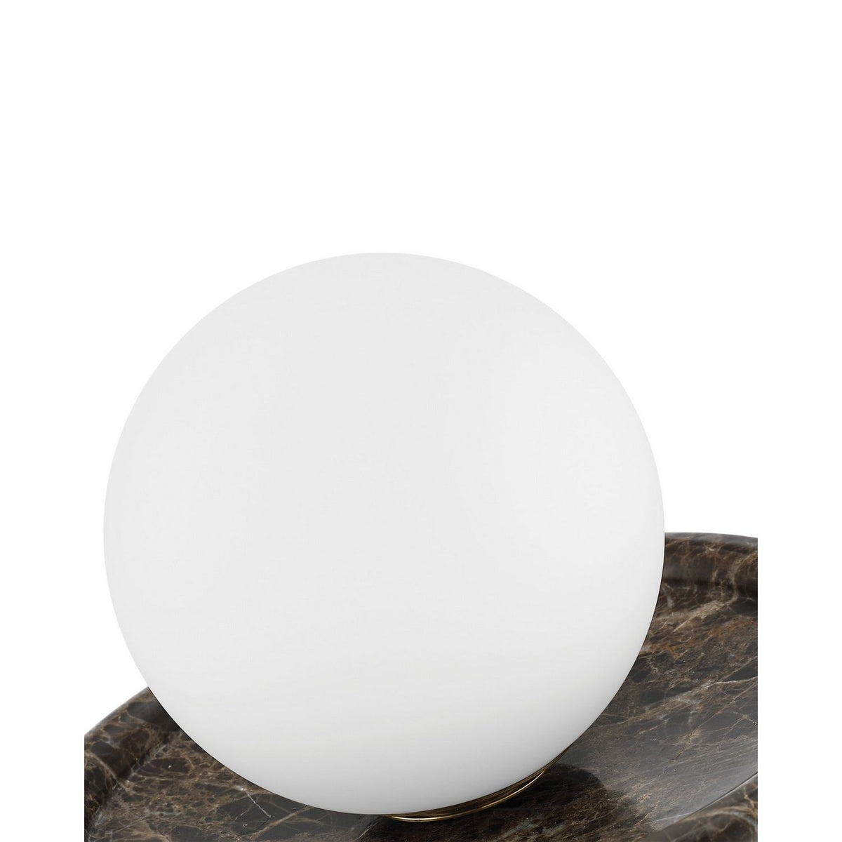 Currey and Company 6700-0031 Navigation Cordless Table Lamp in Brown/White/Opaque