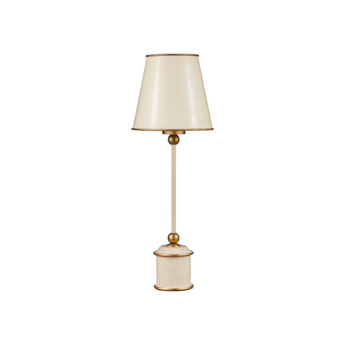 Currey and Company 6700-0035 Daphne Cordless Table Lamp in Ivory/Gold