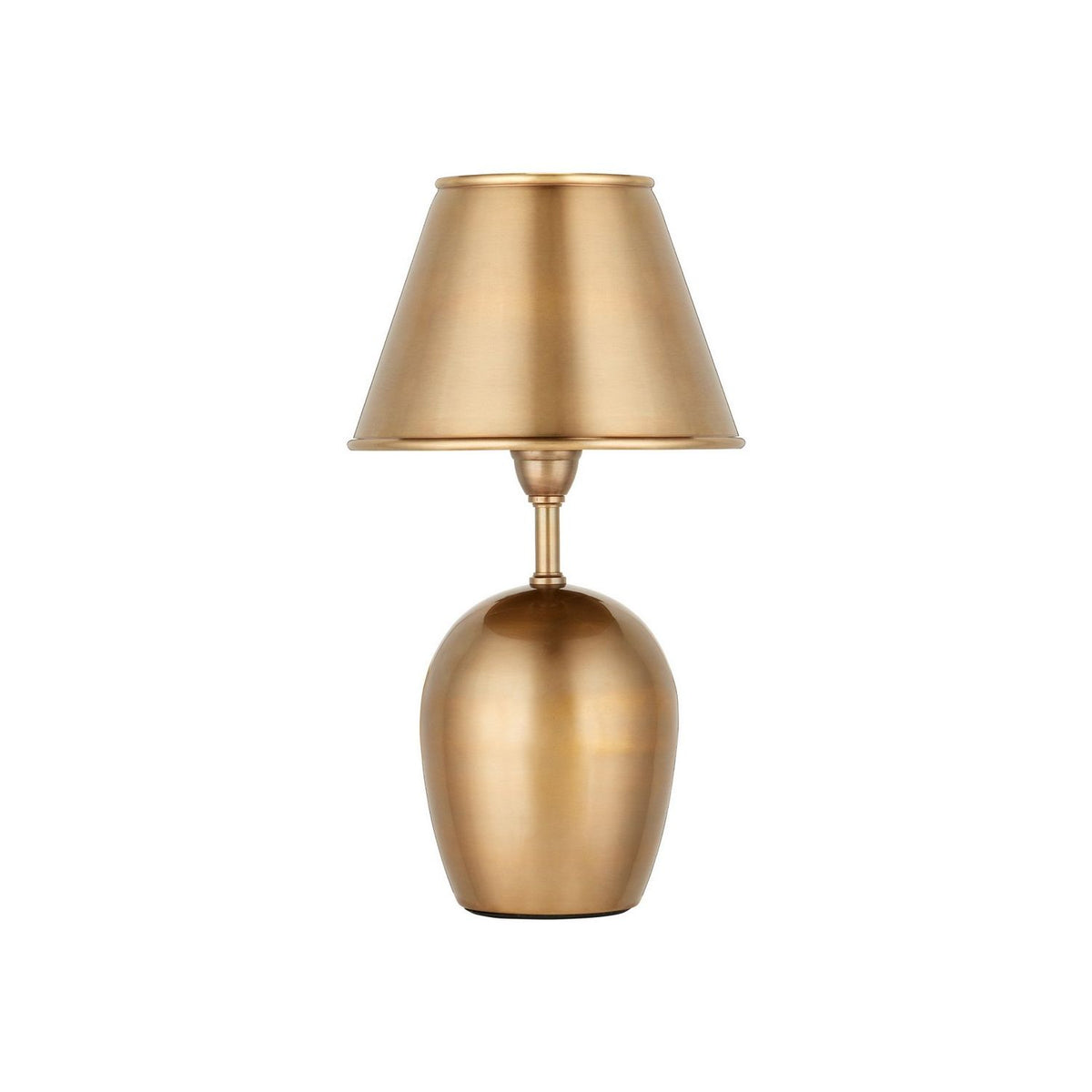 Currey and Company 6700-0042 Volley Cordless Table Lamp in Antique Brass