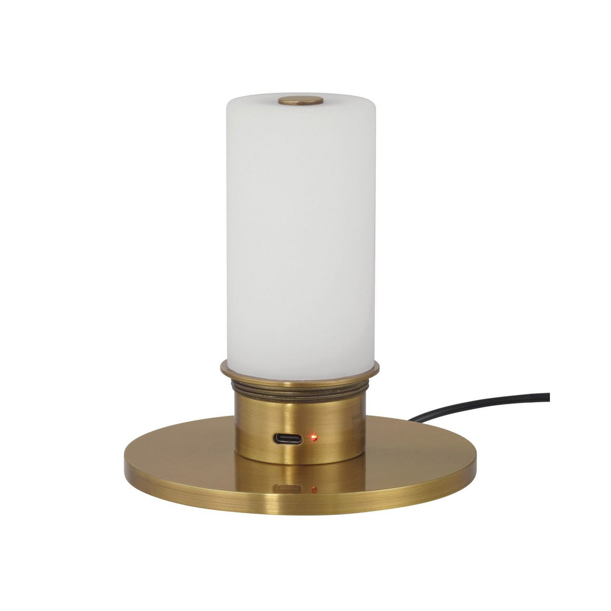 Currey and Company 6700-0042 Volley Cordless Table Lamp in Antique Brass