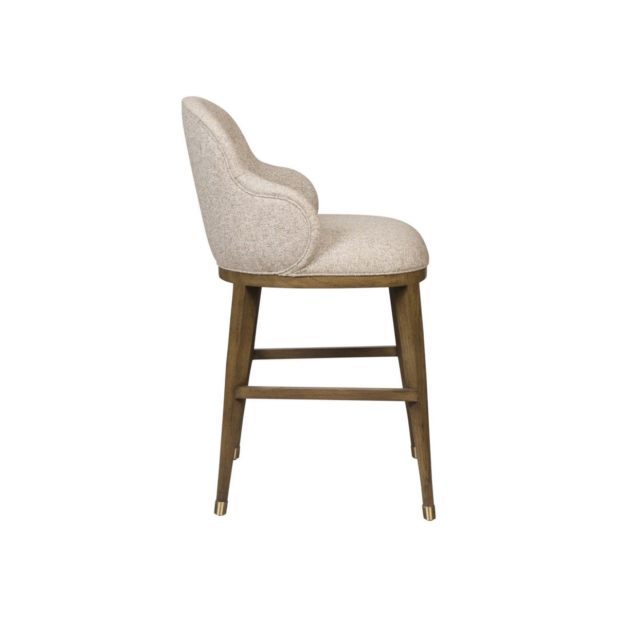 Currey and Company 7000-1132 Vario Counter Stool in Chanterelle/Satin Brass