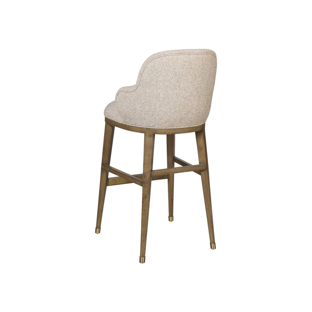 Currey and Company 7000-1142 Vario Bar Stool in Chanterelle/Satin Brass