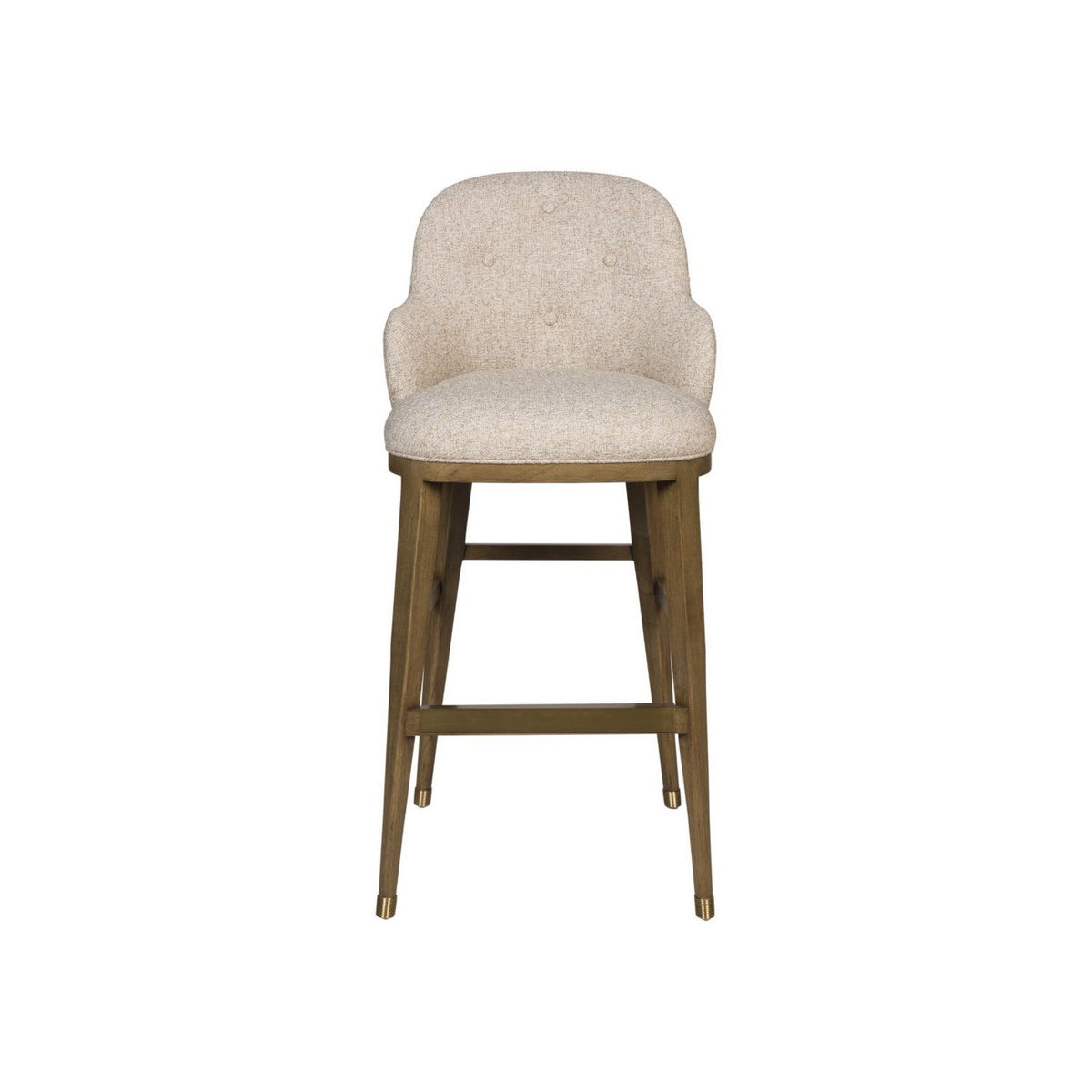 Currey and Company 7000-1142 Vario Bar Stool in Chanterelle/Satin Brass