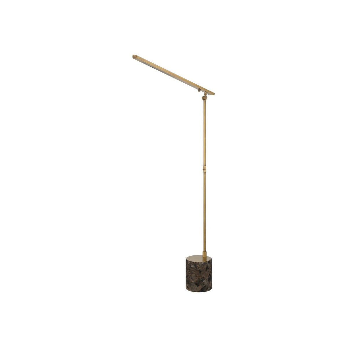 Currey and Company 8000-0185 Hanford Floor Lamp in Polished Antique Brass/Brown