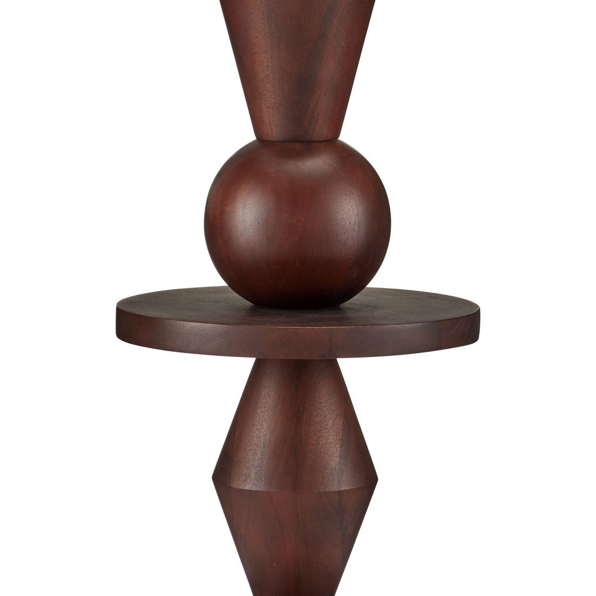Currey and Company 8000-0192 Cipher Floor Lamp in Walnut Brown