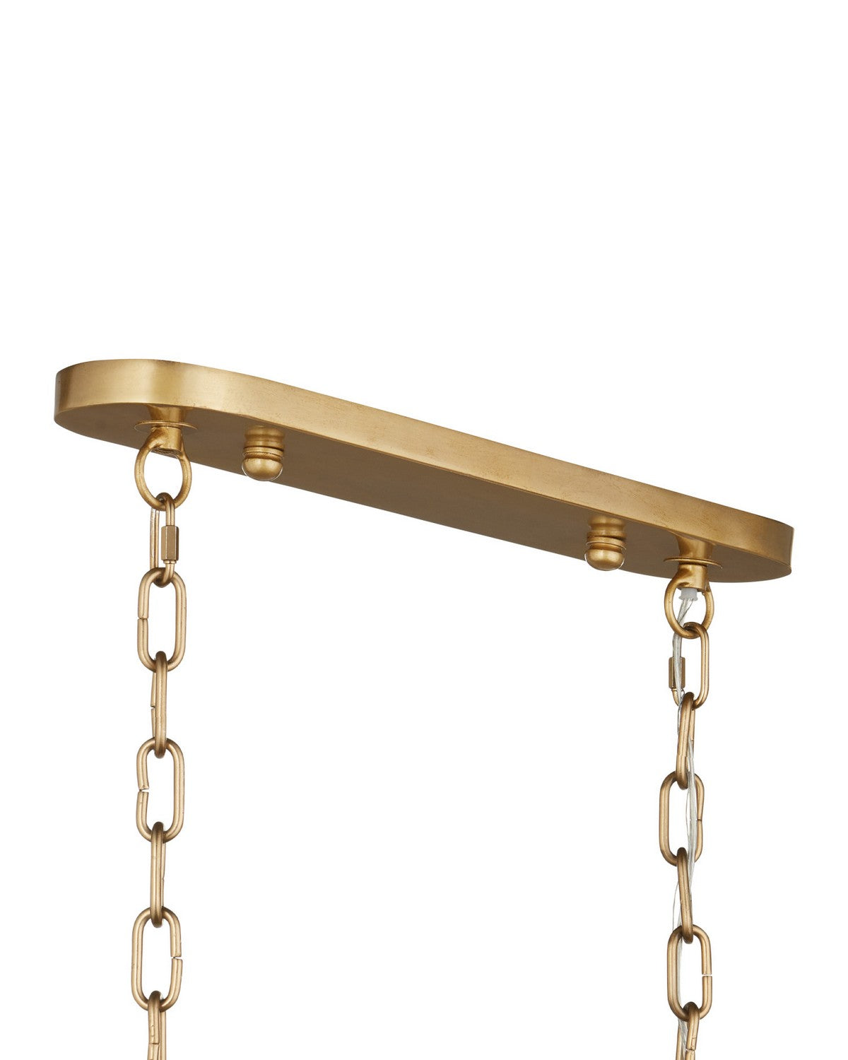 Currey and Company 9000-1454 Electra Oval Chandelier in Clear/Antique Brass