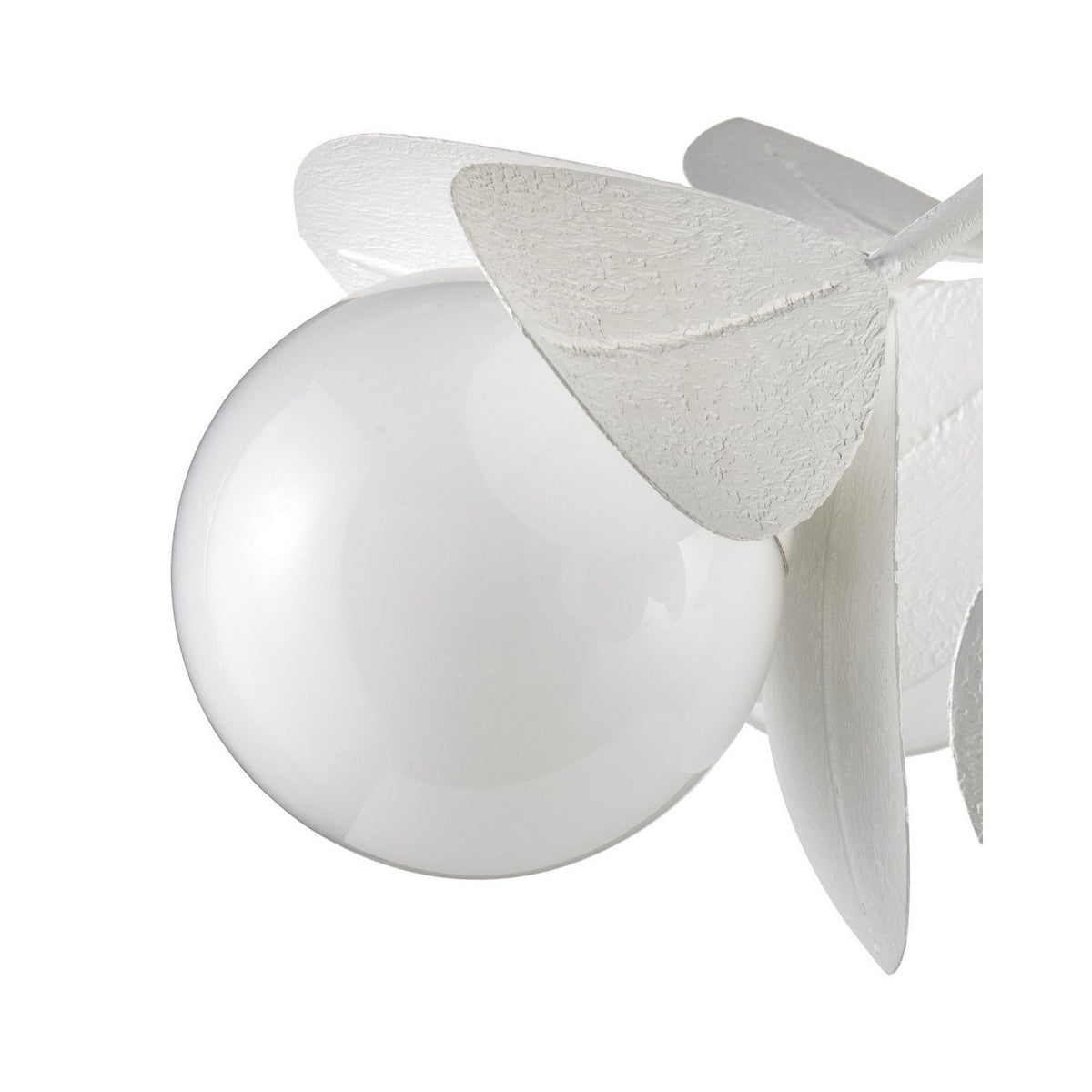 Currey and Company 9000-1465 Effloresce Chandelier in Gesso White/White