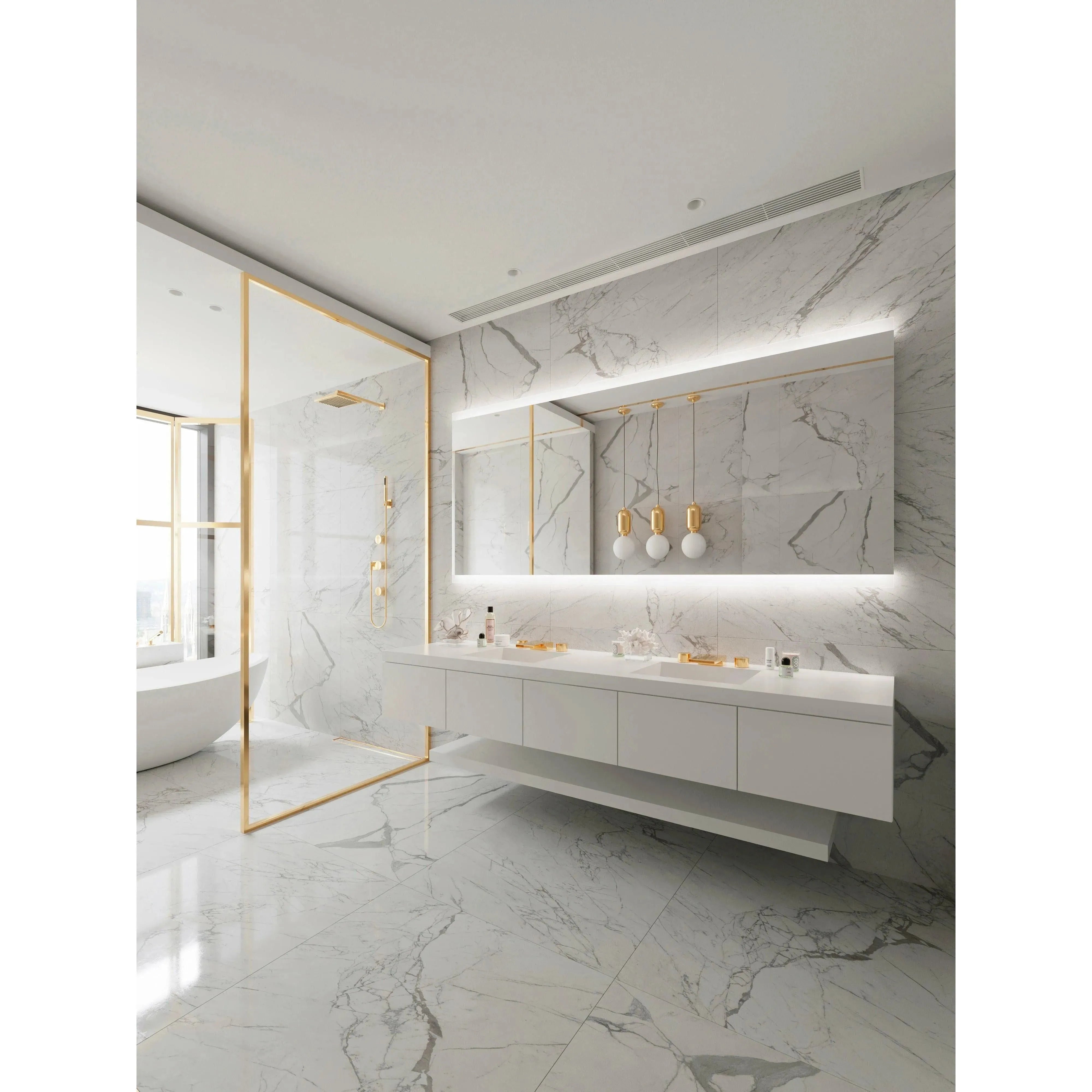 Paris Mirror - Paris Backlit LED Mirror - PARIX100453000 | The Rug District