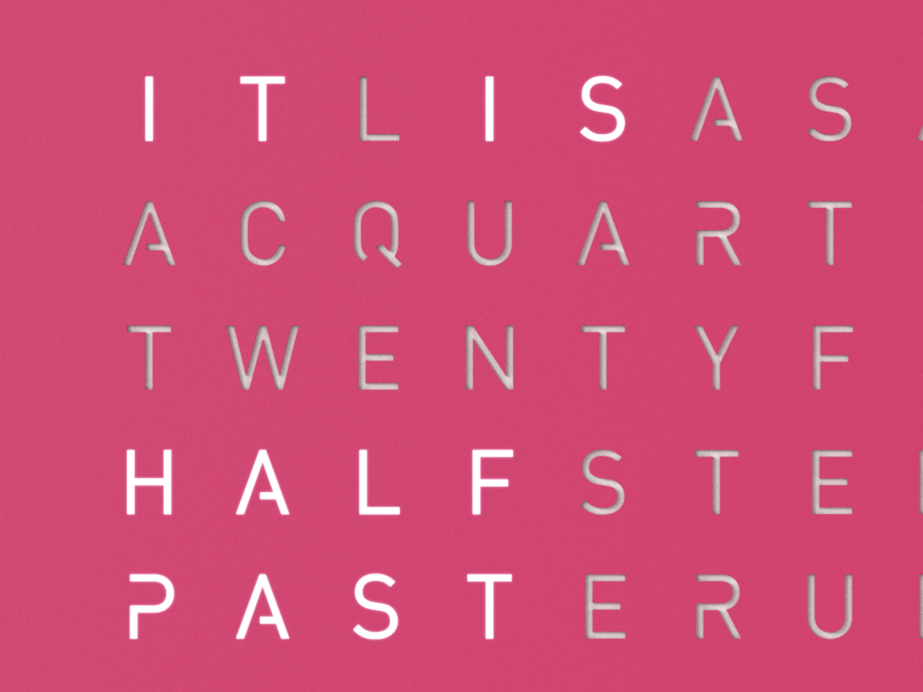 QLOCKTWO QT4PPPC QLOCKTWO EARTH 45 Pretty Pink