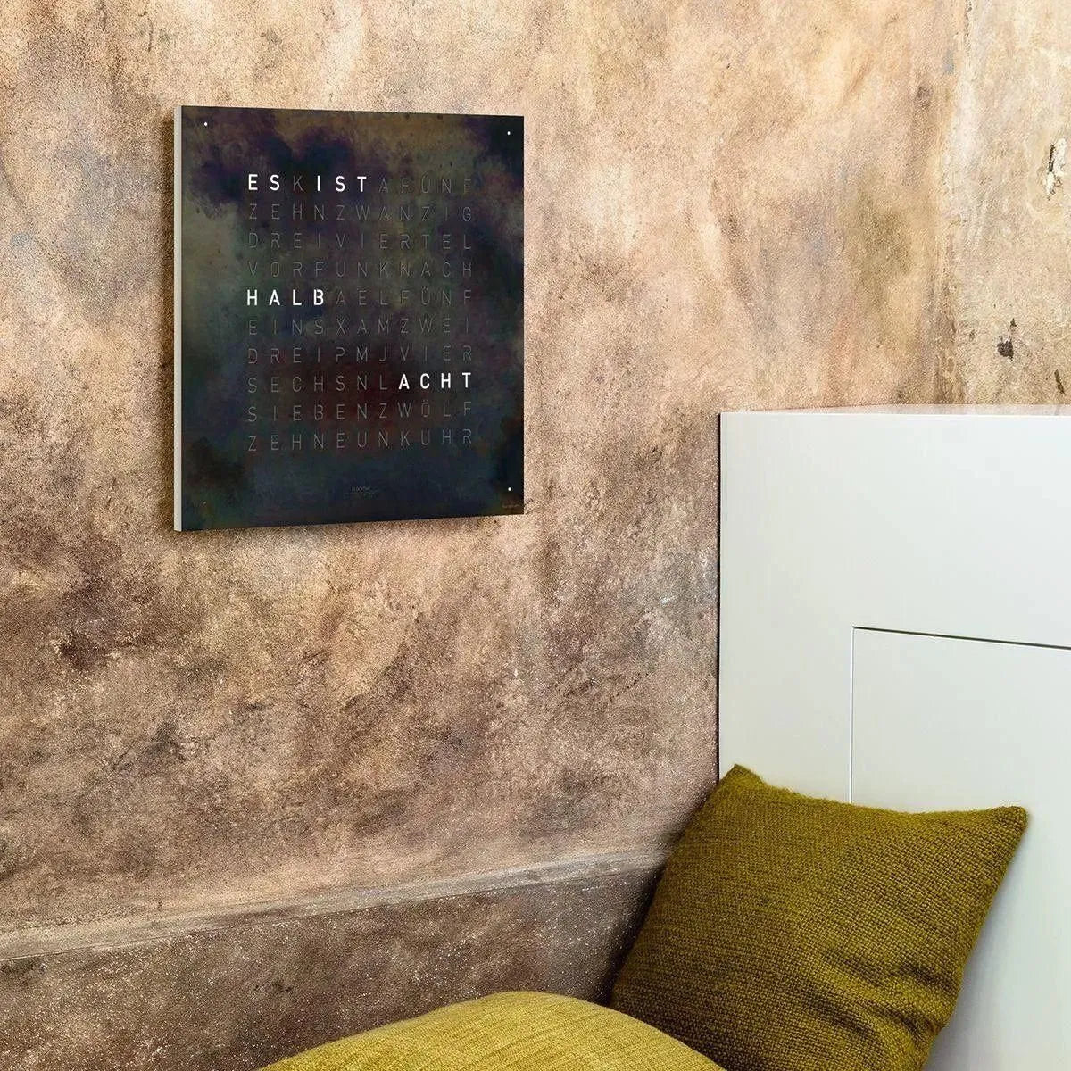 Qlocktwo - QLOCKTWO CLASSIC Raw Iron Creator's Edition Wall Clock - QT-CLASSIC-CE-FR-RI | The Rug District