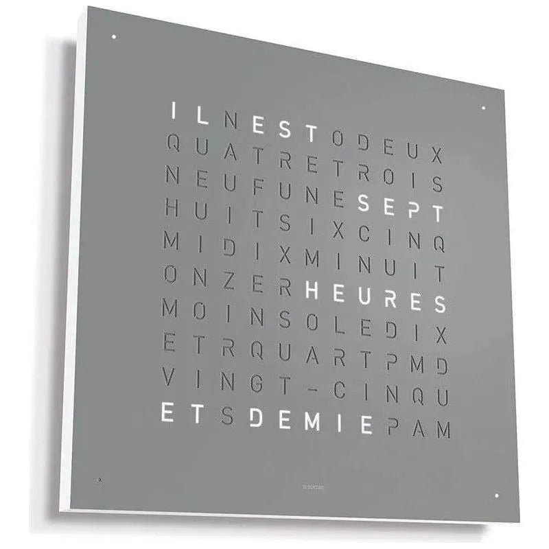 Qlocktwo - QLOCKTWO CLASSIC Wall Clock - QT-CLASSIC-FR-GP | The Rug District