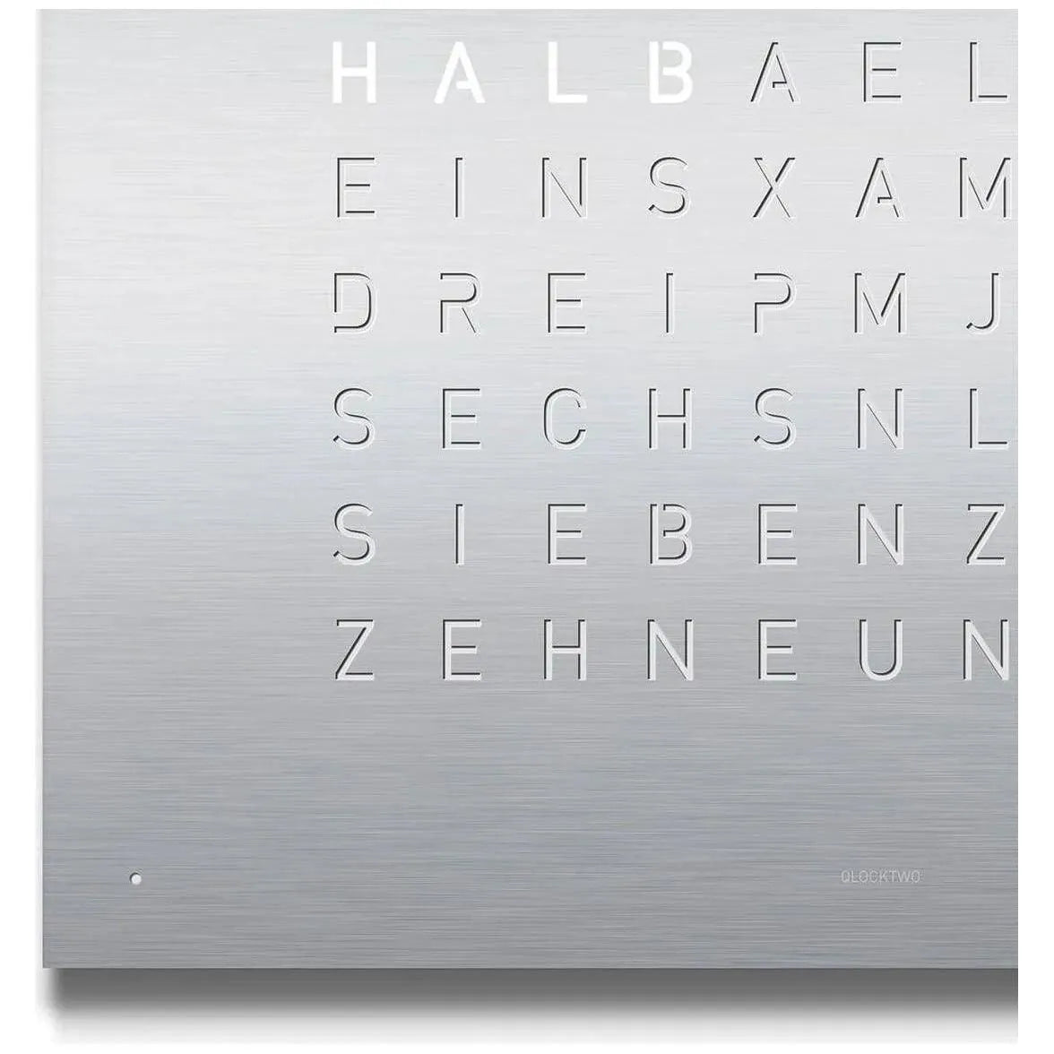 Qlocktwo - QLOCKTWO CLASSIC Wall Clock - QT-CLASSIC-FR-SS | The Rug District