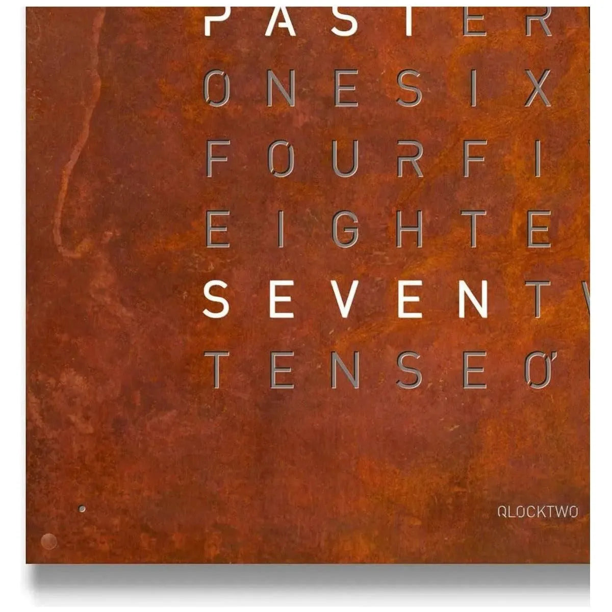 Qlocktwo - QLOCKTWO LARGE Rust Creator's Edition Wall Clock - QT-LARGE-CE-FR-RU | The Rug District