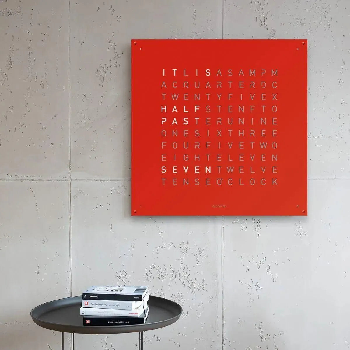 Qlocktwo - QLOCKTWO LARGE Wall Clock - QT-LARGE-EN-RP | The Rug District
