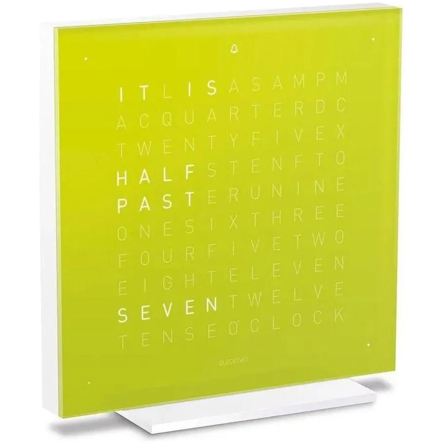 Qlocktwo - QLOCKTWO TOUCH Pure Alarm Clock - QT-TOUCH-PURE-EN-LJ | The Rug District