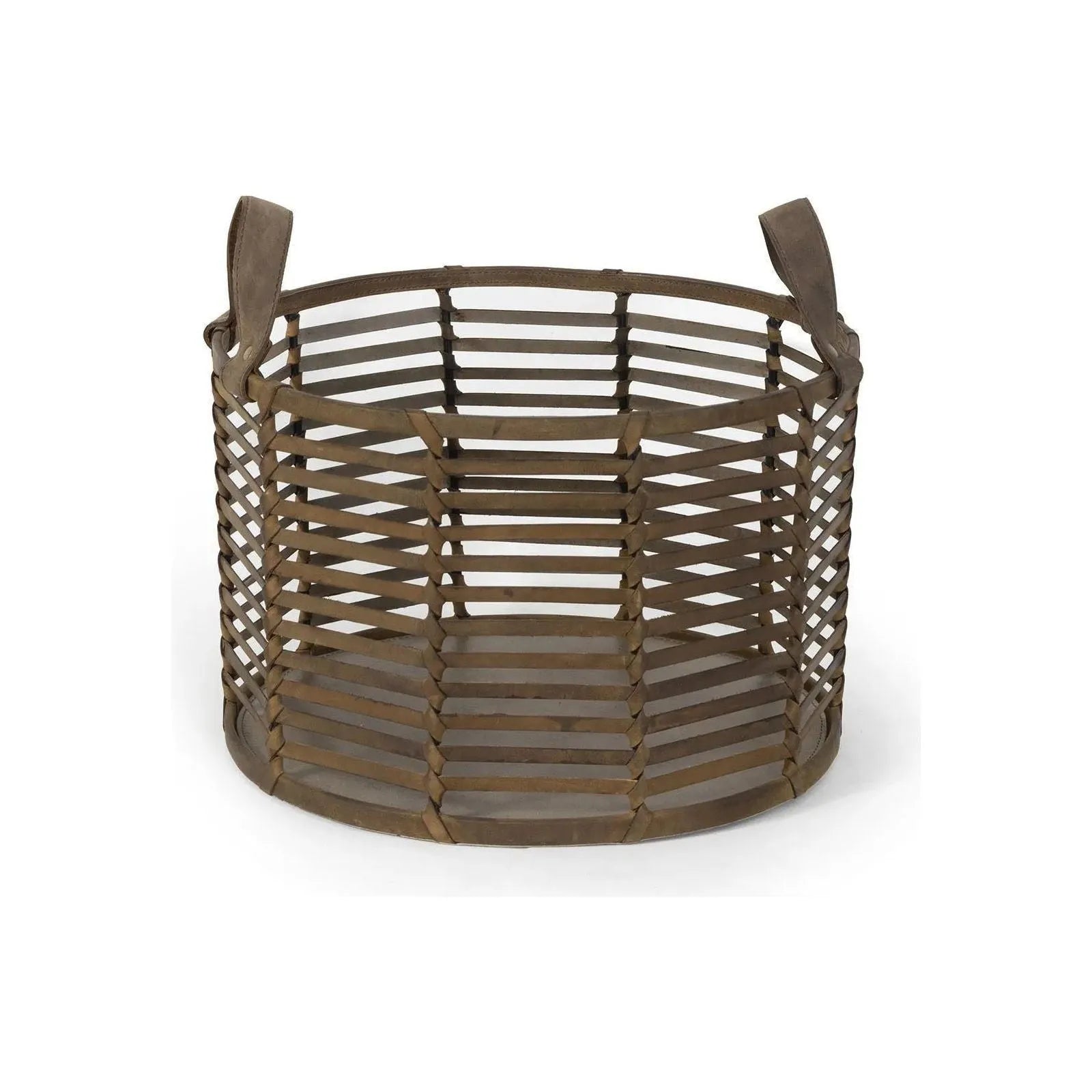Regina Andrew - Finn Leather Basket - 20-1517 | The Rug District