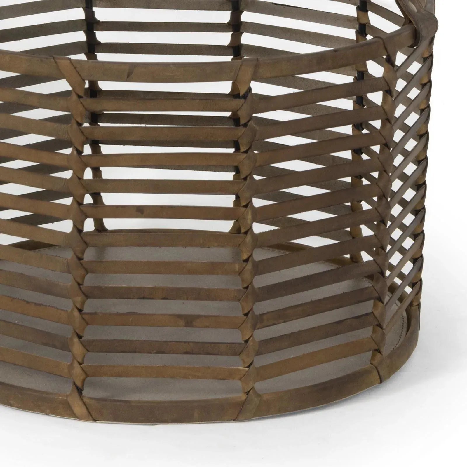 Regina Andrew - Finn Leather Basket - 20-1517 | The Rug District