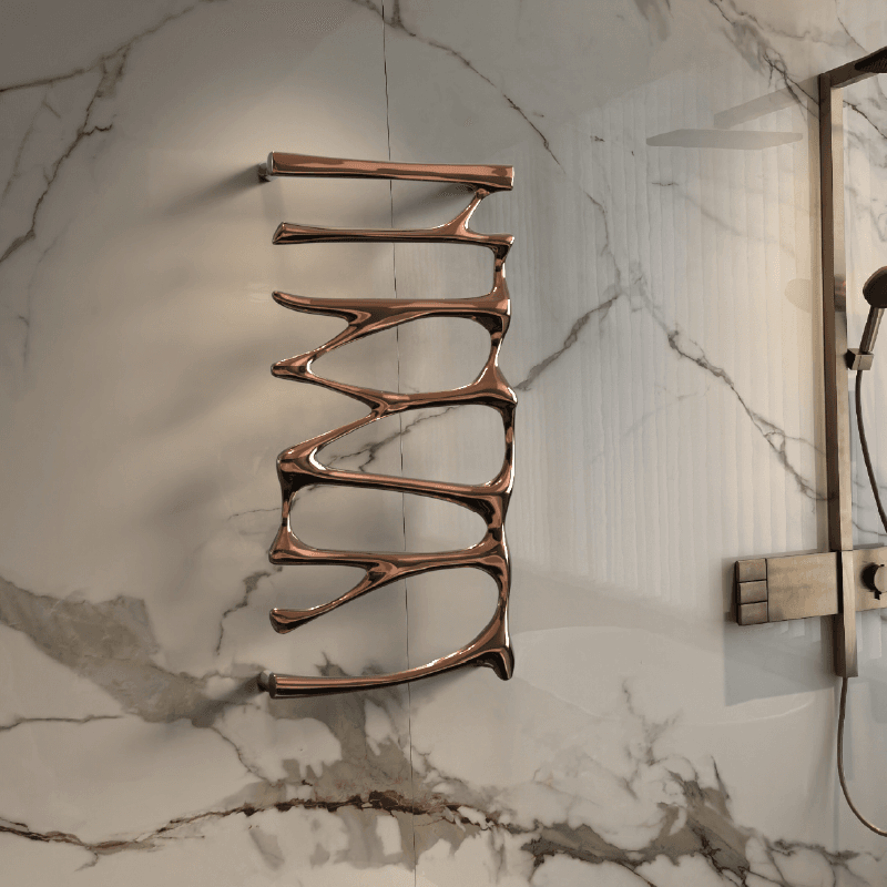 P&Bhusri S5-M-PWH-N Provence Towel Warmer in Porcelain White
