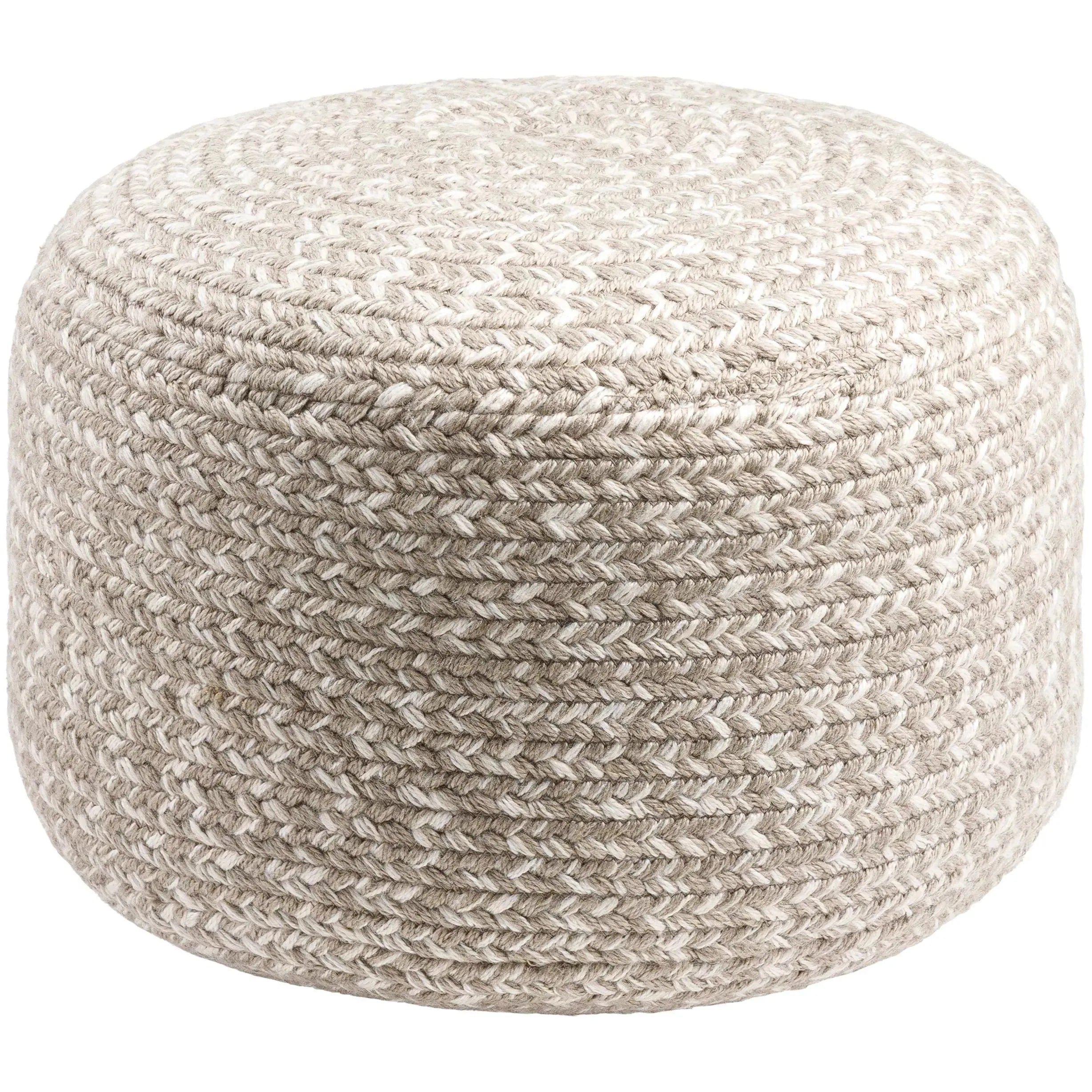 Surya - Entwined Pouf - EDPF003-121717 | The Rug District