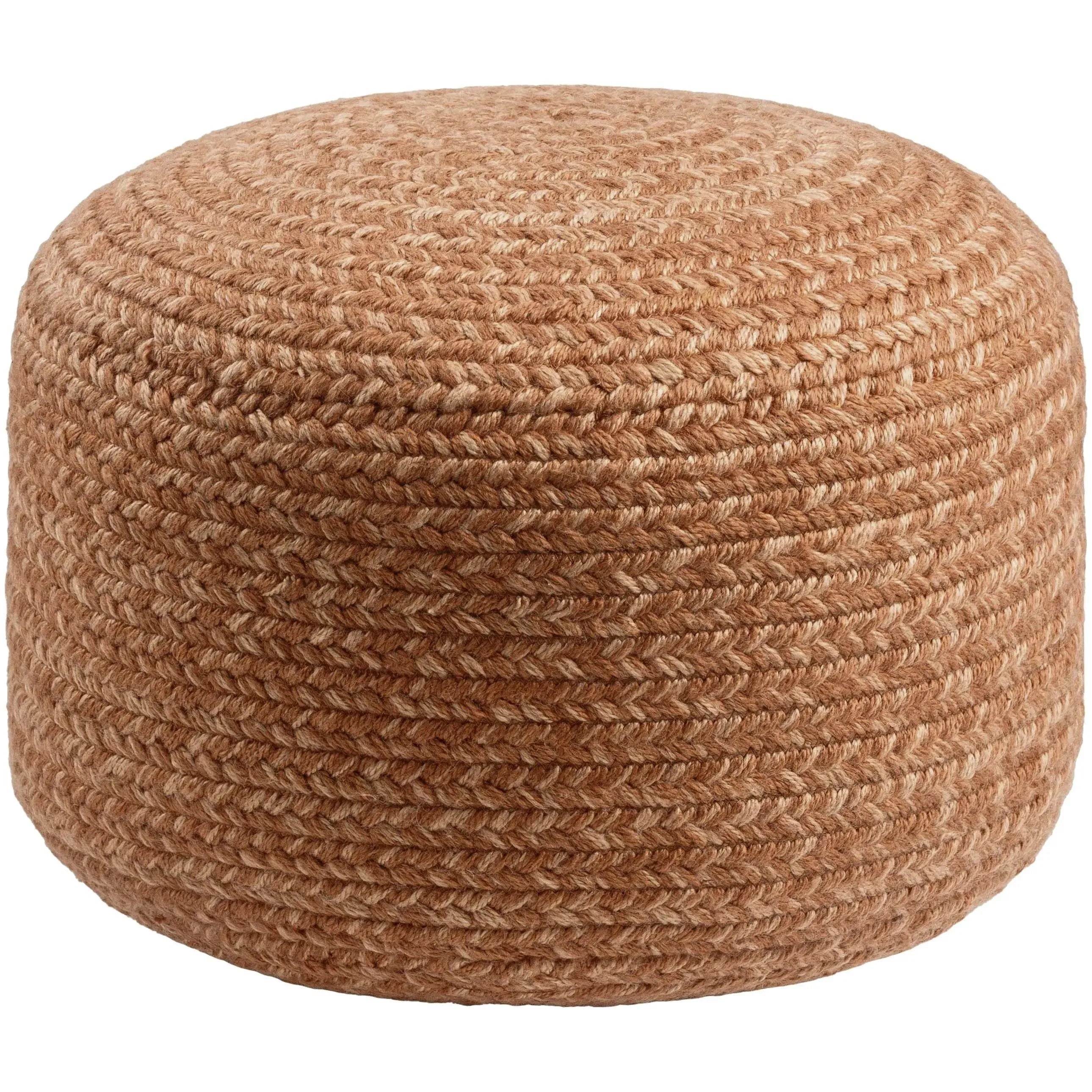 Surya - Entwined Pouf - EDPF006-121717 | The Rug District