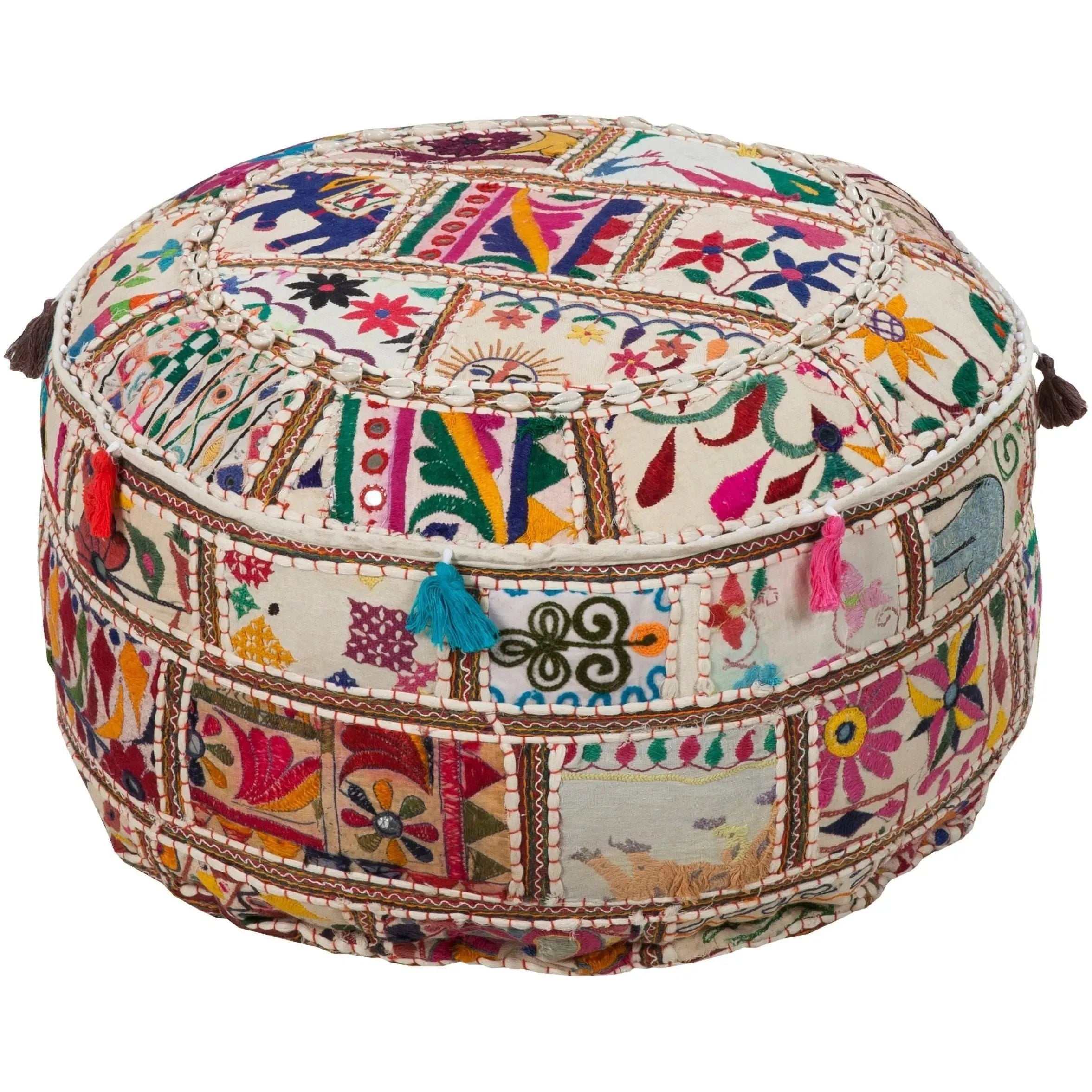 Surya - Karma Pouf - POUF-92 | The Rug District
