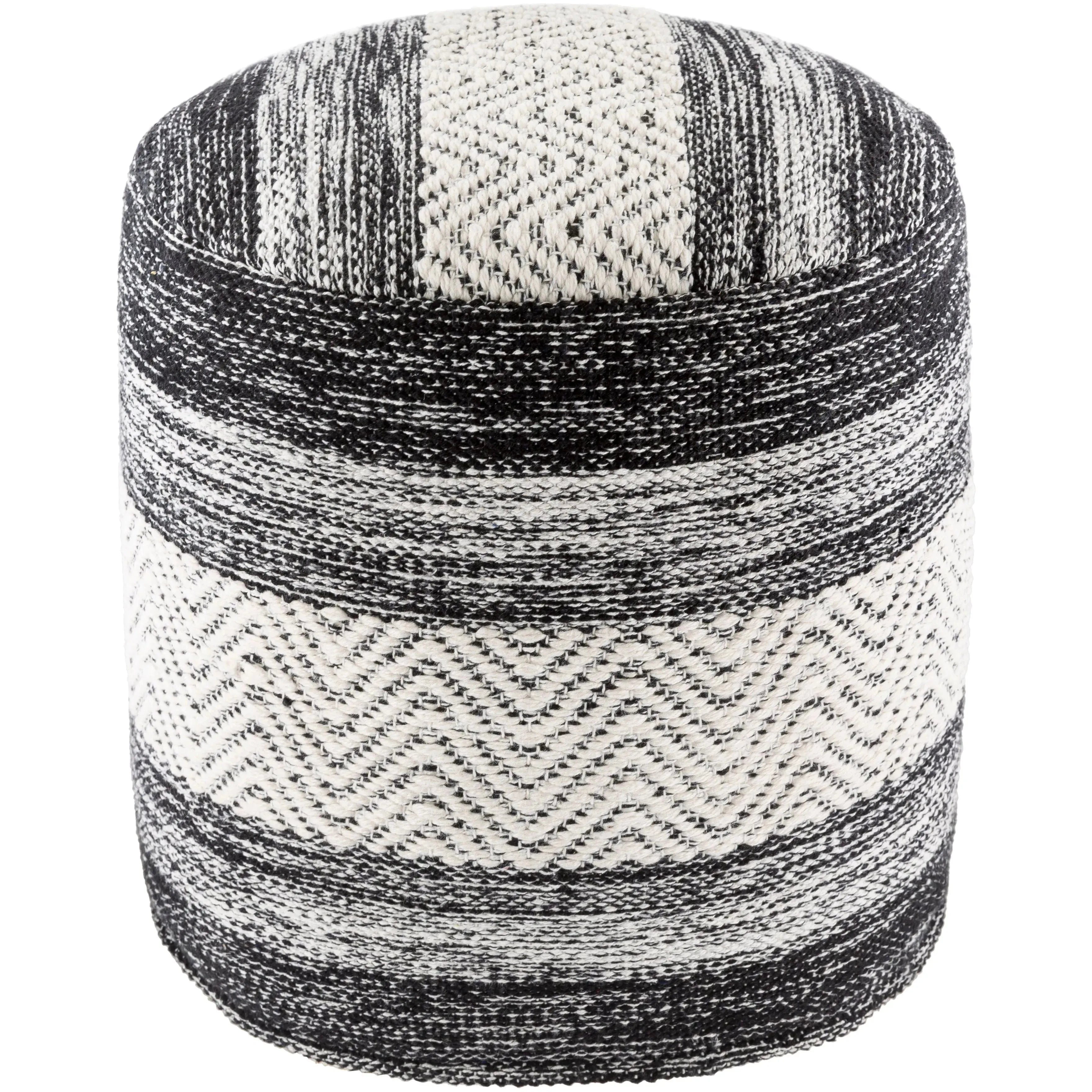 Surya - Levi Pouf - IVPF003-161616 | The Rug District