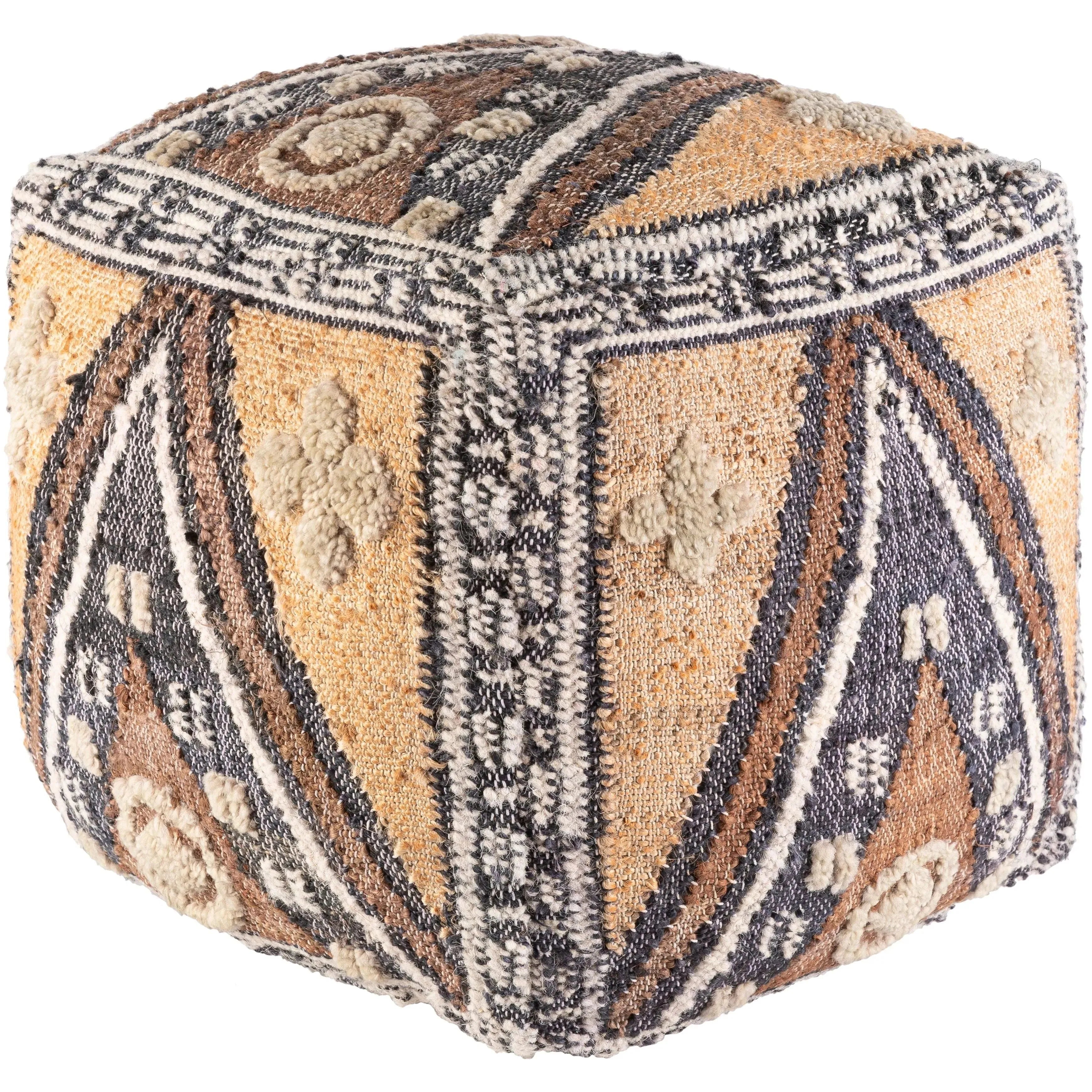 Surya - Luanda Pouf - LUPF003-181818 | The Rug District